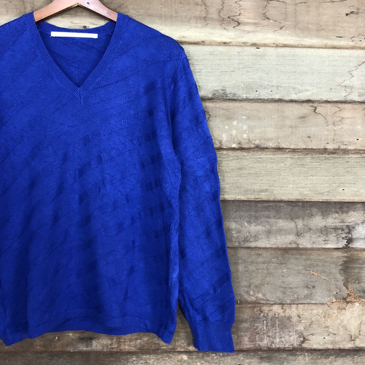 Issey Miyake DLL Tete Homme issey miyake Blue Knitwear sweatshirt #c675 Size US M / EU 48-50 / 2 - 5 Thumbnail