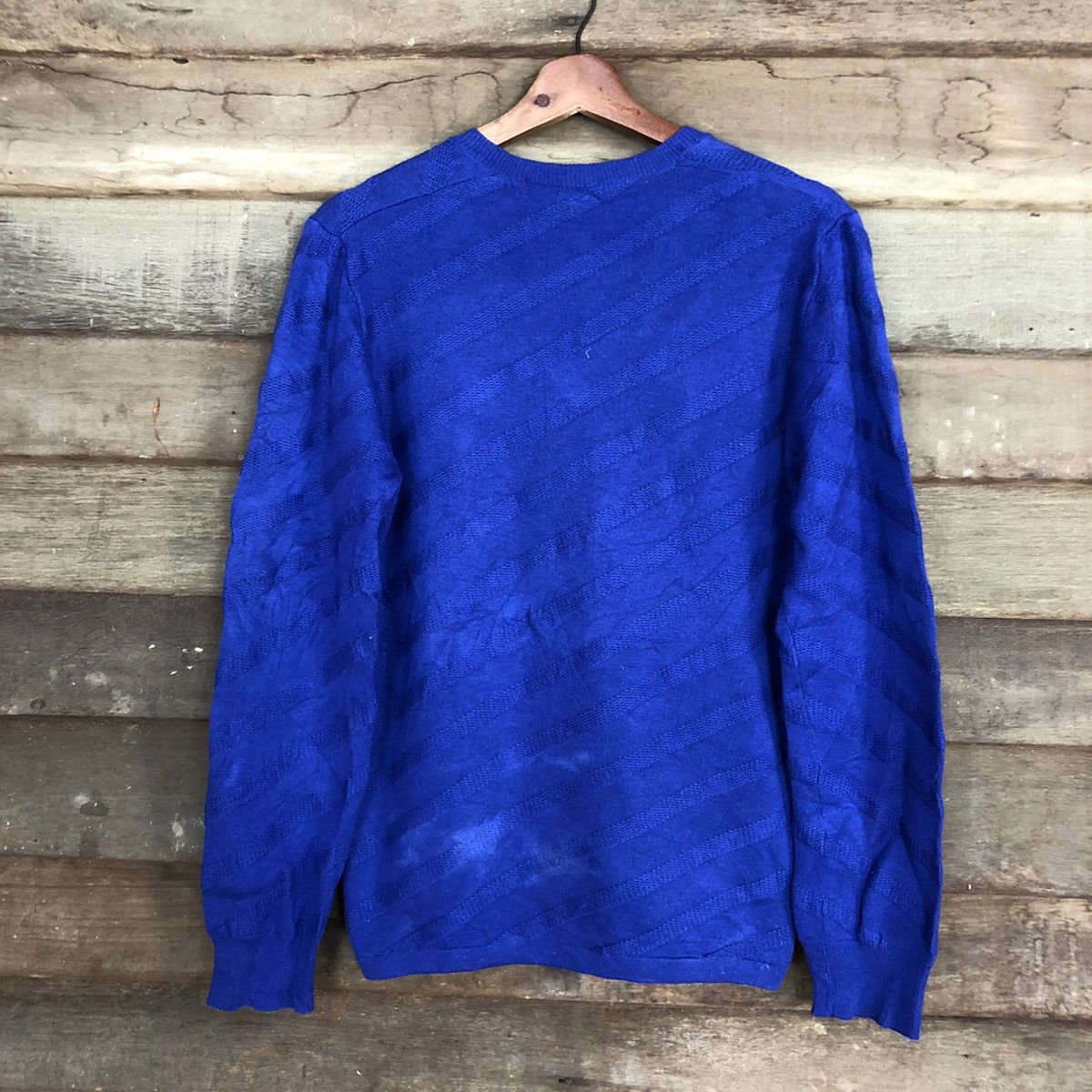 Issey Miyake DLL Tete Homme issey miyake Blue Knitwear sweatshirt #c675 Size US M / EU 48-50 / 2 - 12 Thumbnail