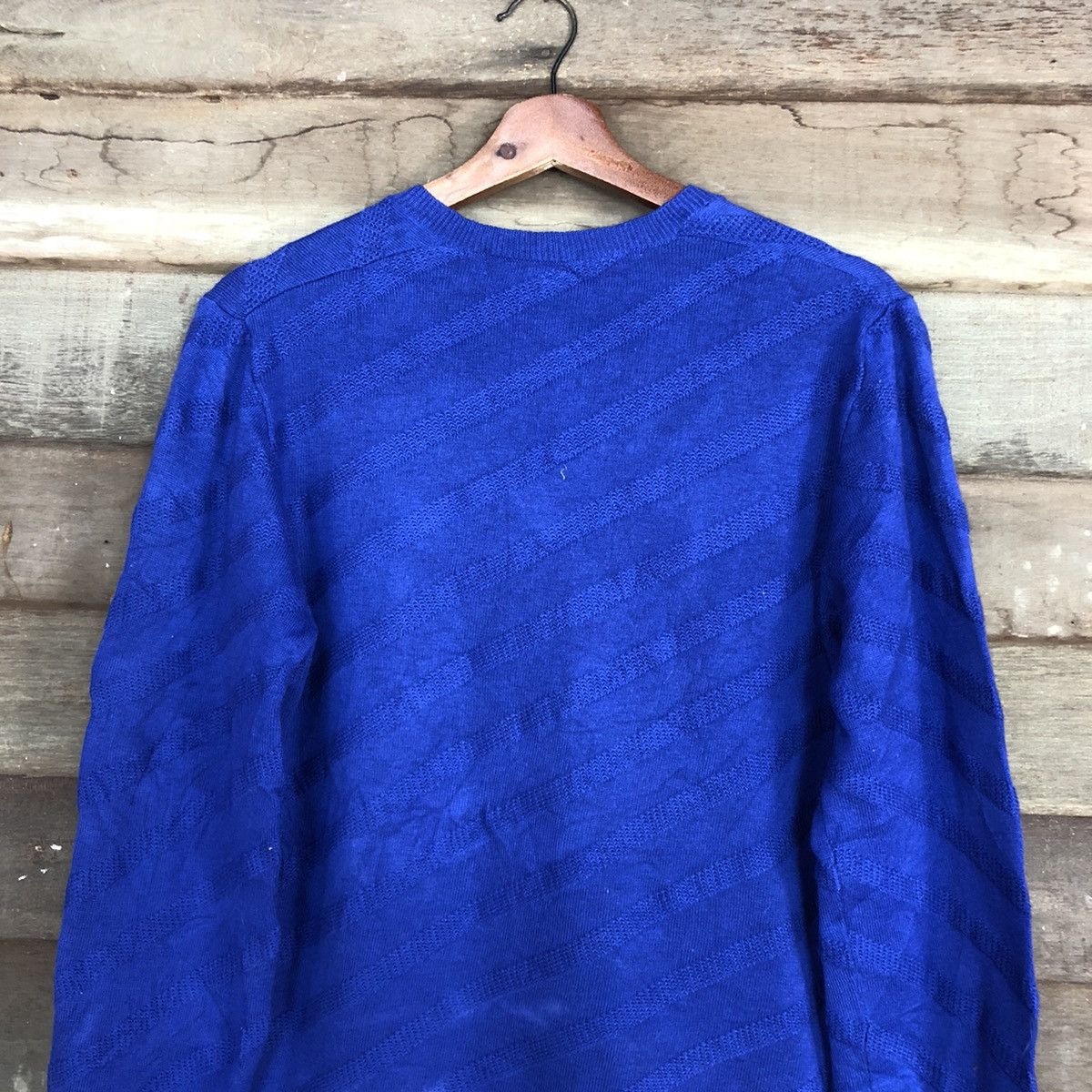 Issey Miyake DLL Tete Homme issey miyake Blue Knitwear sweatshirt #c675 Size US M / EU 48-50 / 2 - 11 Thumbnail