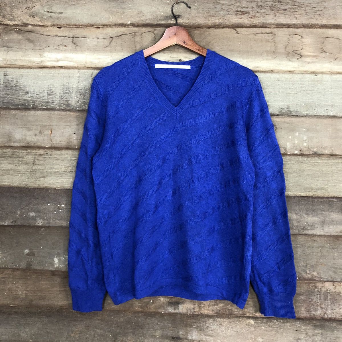 Issey Miyake DLL Tete Homme issey miyake Blue Knitwear sweatshirt #c675 Size US M / EU 48-50 / 2 - 3 Thumbnail