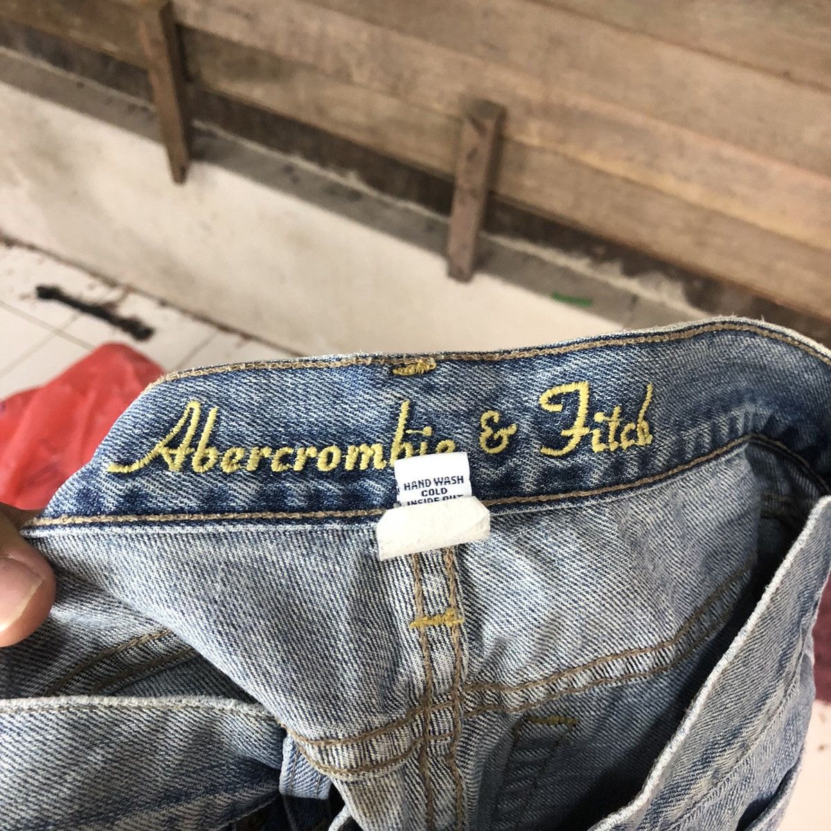 Abercrombie & Fitch Abercrombie & Fitch embroidery bootcut Denim Pants #5102 Size 27" / US 4 / IT 40 - 18 Thumbnail