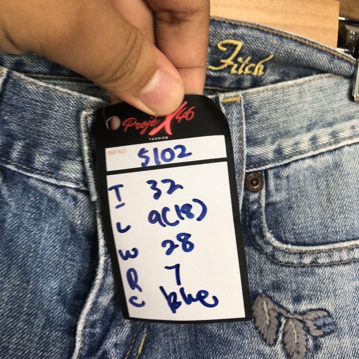 Abercrombie & Fitch Abercrombie & Fitch embroidery bootcut Denim Pants #5102 Size 27" / US 4 / IT 40 - 11 Thumbnail