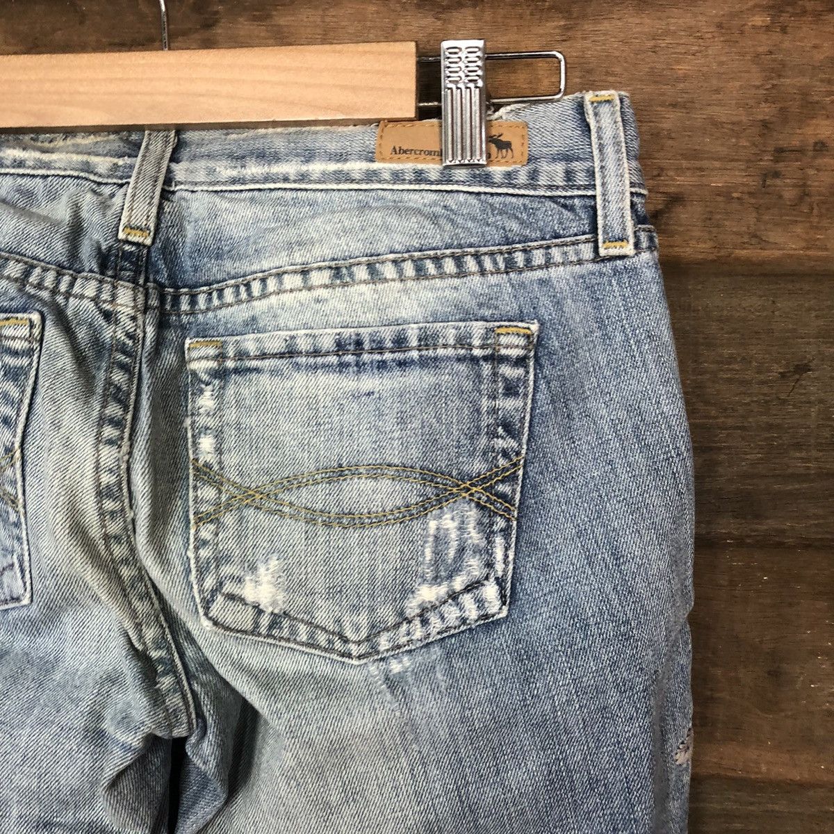 Abercrombie & Fitch Abercrombie & Fitch embroidery bootcut Denim Pants #5102 Size 27" / US 4 / IT 40 - 16 Thumbnail