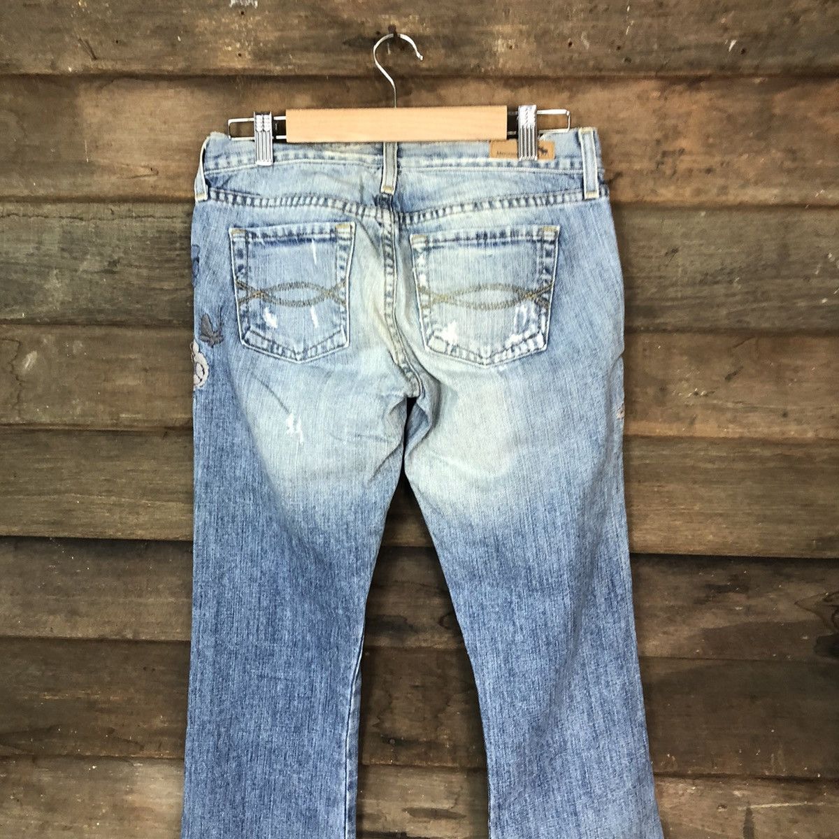 Abercrombie & Fitch Abercrombie & Fitch embroidery bootcut Denim Pants #5102 Size 27" / US 4 / IT 40 - 13 Thumbnail