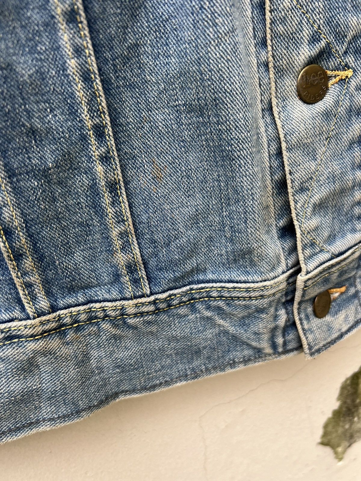Lee Vintage 70s Lee Riders Union Made Dirty Mud Denim Jacket Size US L / EU 52-54 / 3 - 12 Thumbnail