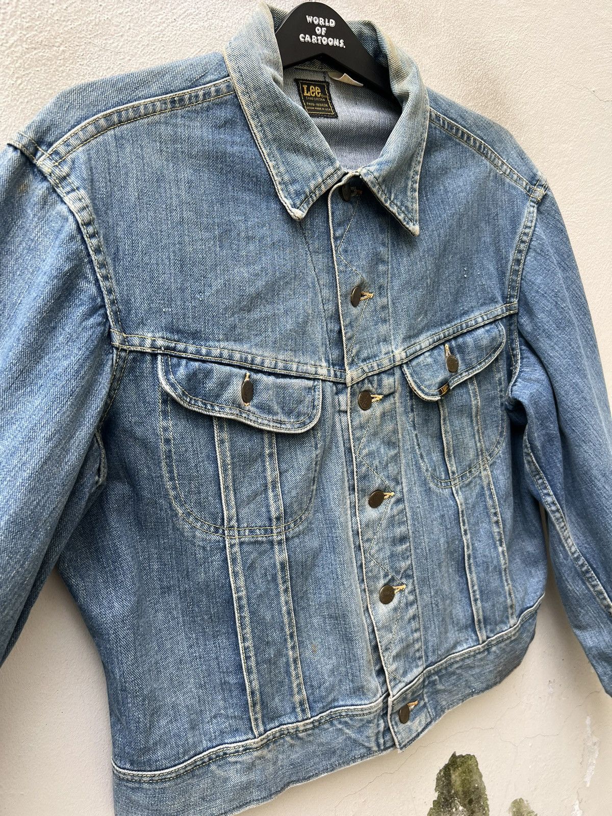 Lee Vintage 70s Lee Riders Union Made Dirty Mud Denim Jacket Size US L / EU 52-54 / 3 - 13 Thumbnail