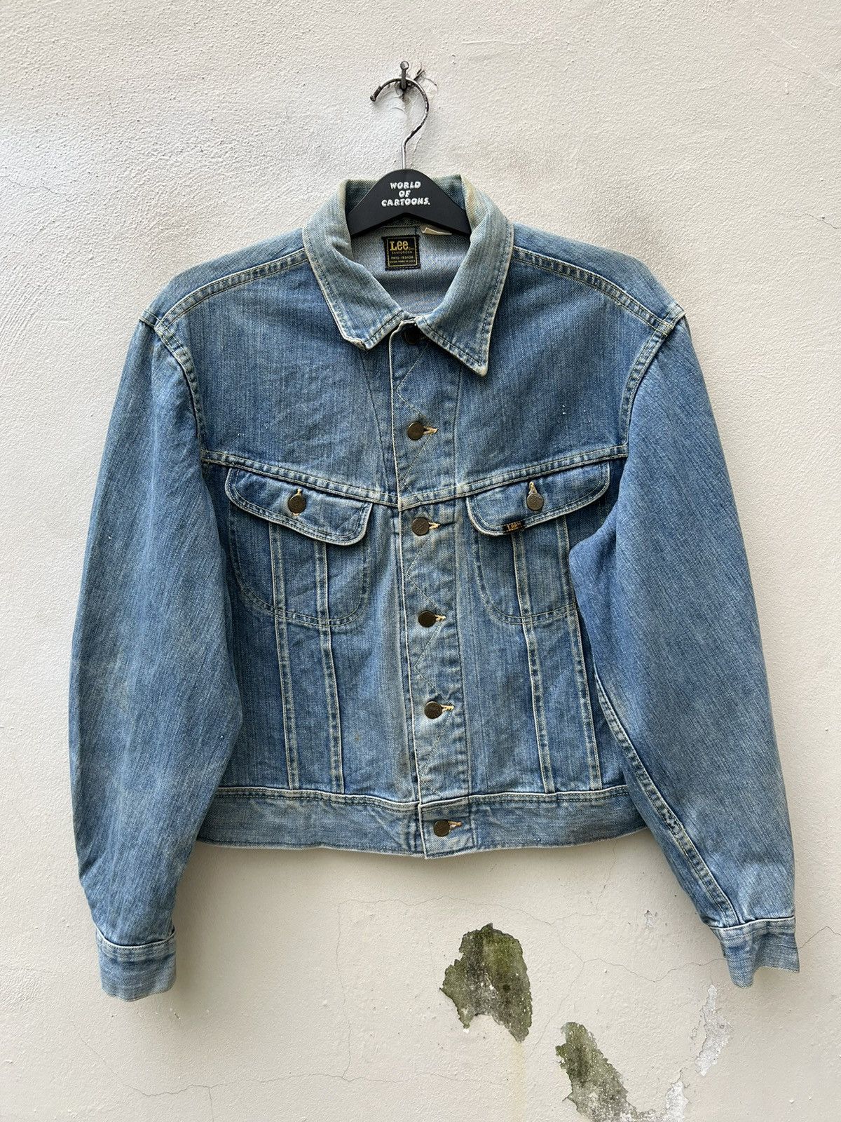 Lee Vintage 70s Lee Riders Union Made Dirty Mud Denim Jacket Size US L / EU 52-54 / 3 - 6 Thumbnail