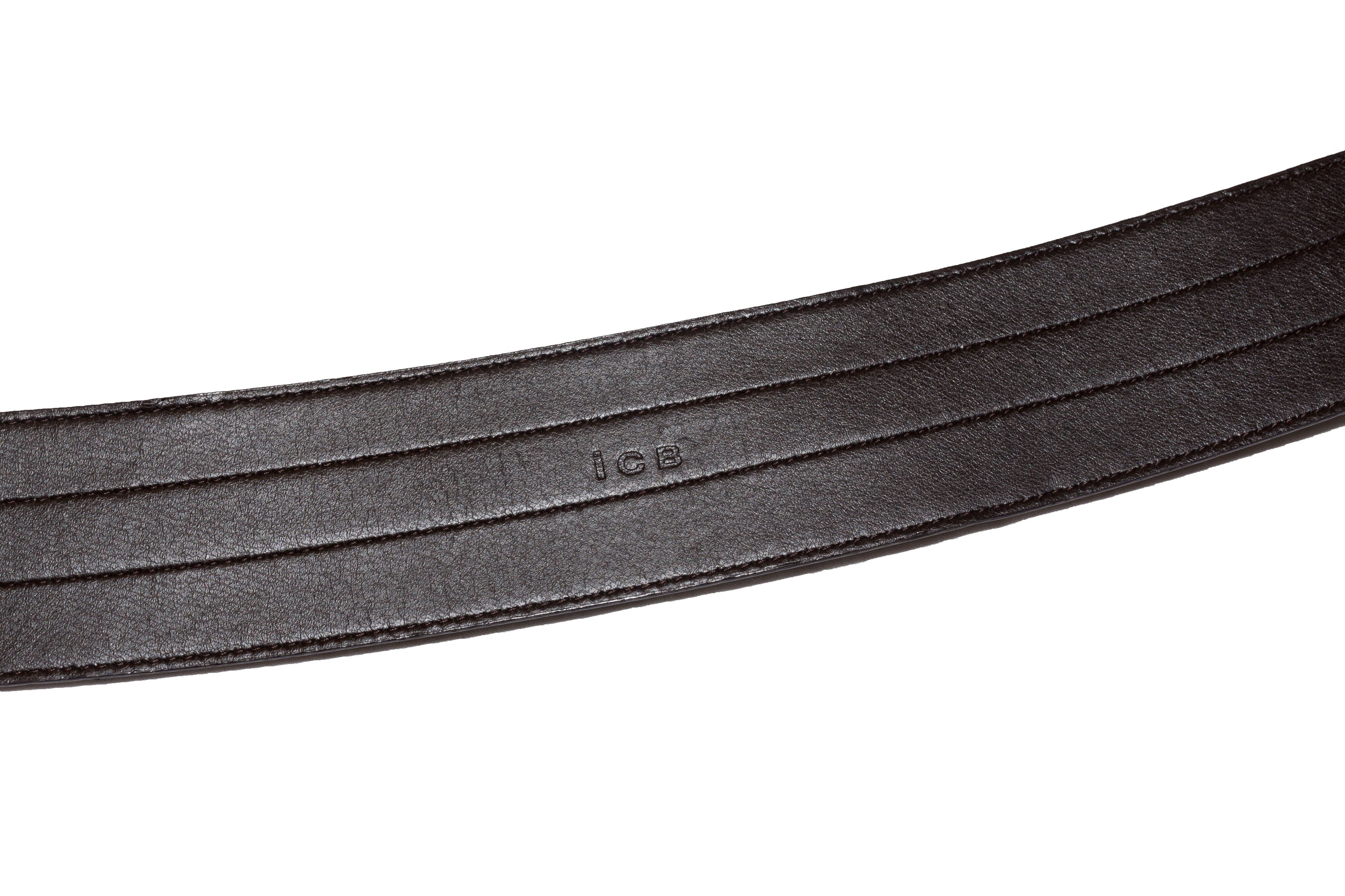 Japanese Brand Red Patent Leather Wide Belt Size 32 - 6 Thumbnail