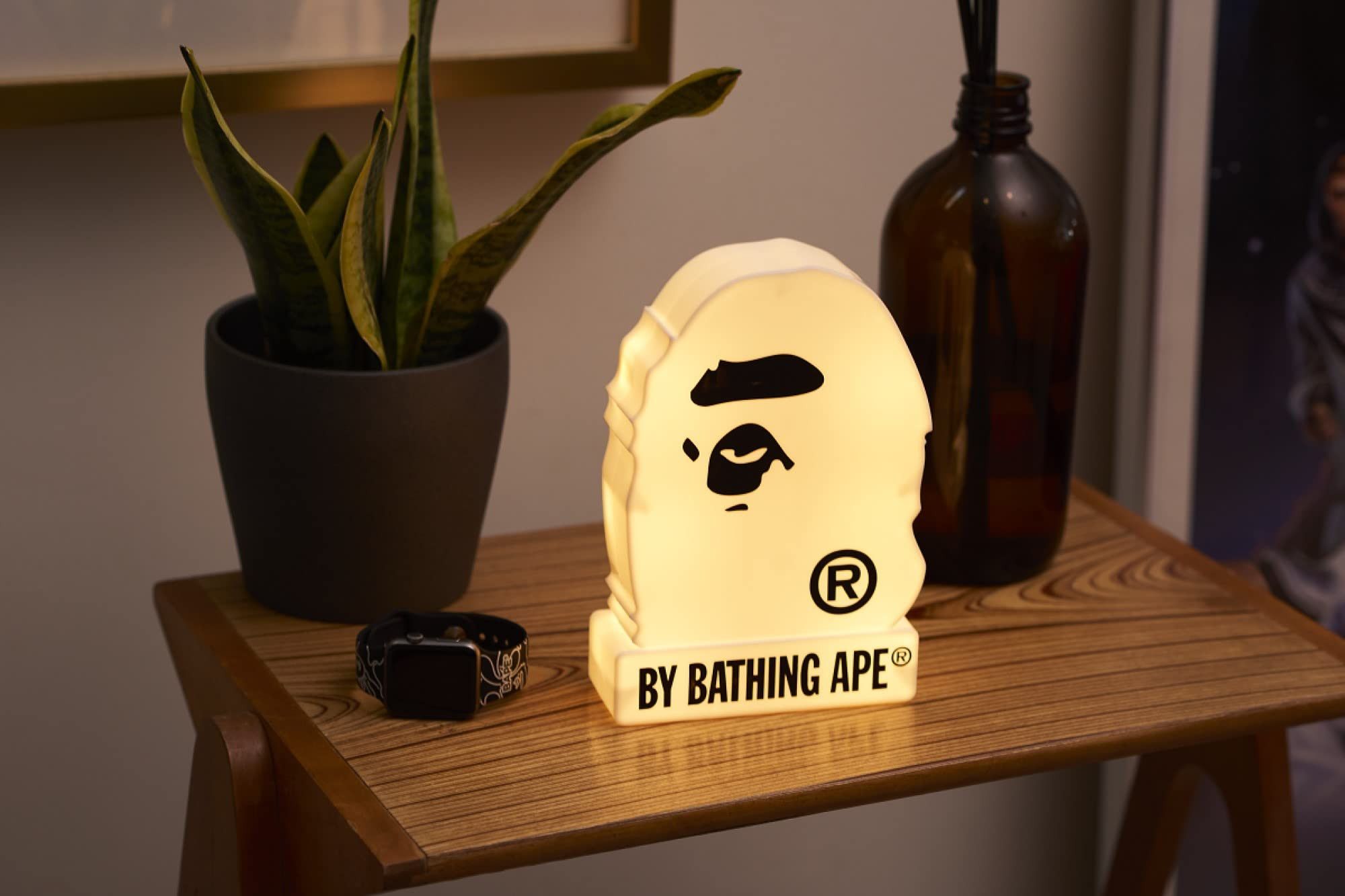 🔥 New BAPE LAMP Room Light A Bathing Ape Head Logo Bapex
