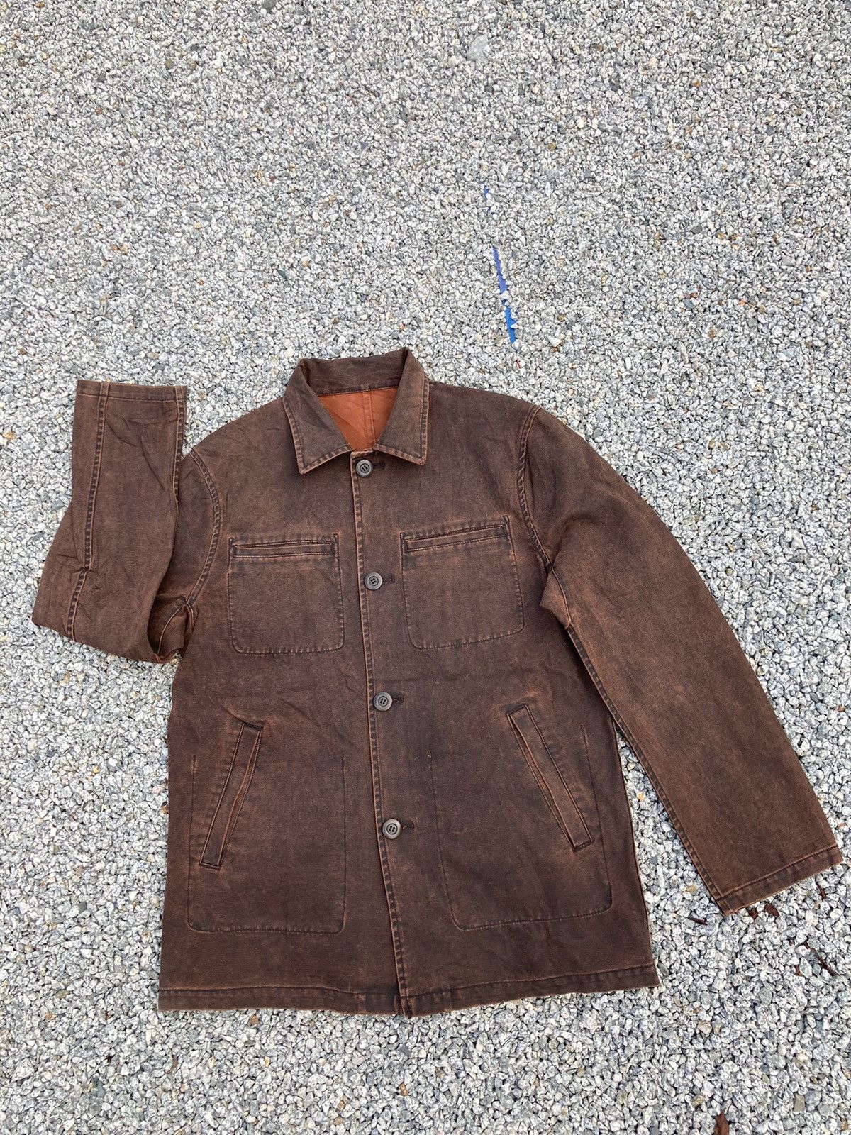 Japanese Brand 291295 HOMME DENIM CHORE JACKET Size US L / EU 52-54 / 3 - 2 Thumbnail
