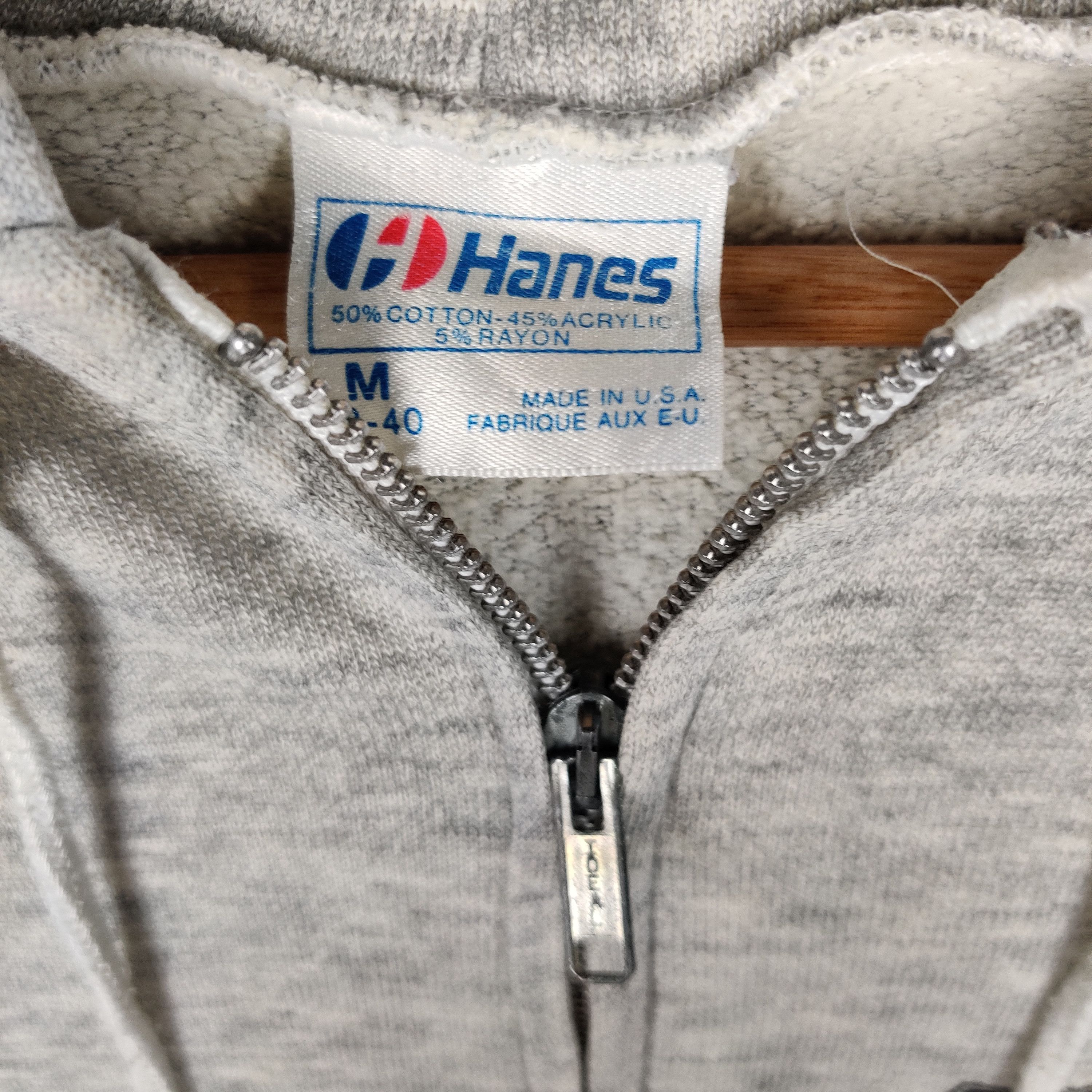 Hanes Vintage Mobby's Hoodie Nice Design Zipper Size US M / EU 48-50 / 2 - 4 Thumbnail