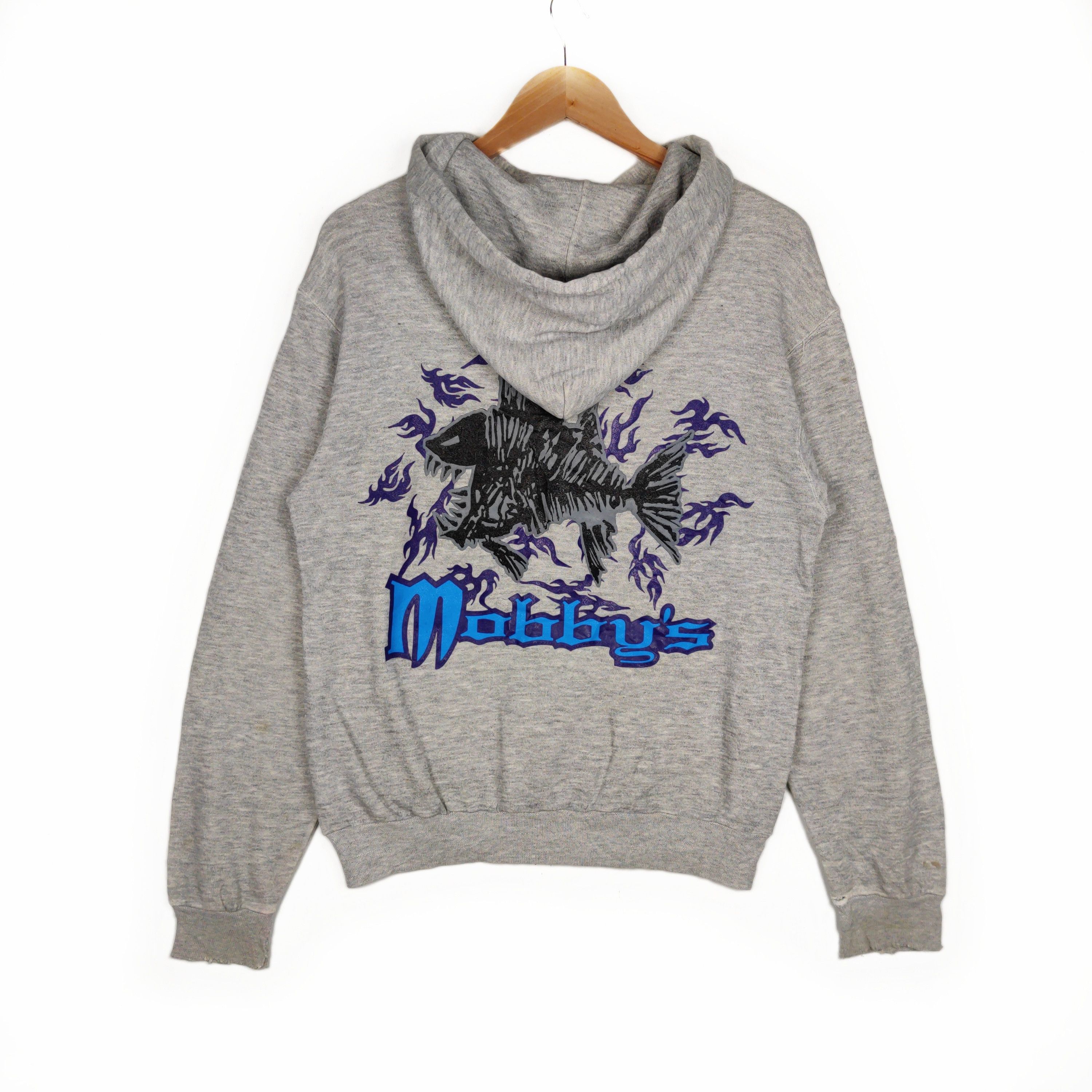 Hanes Vintage Mobby's Hoodie Nice Design Zipper Size US M / EU 48-50 / 2 - 2 Thumbnail