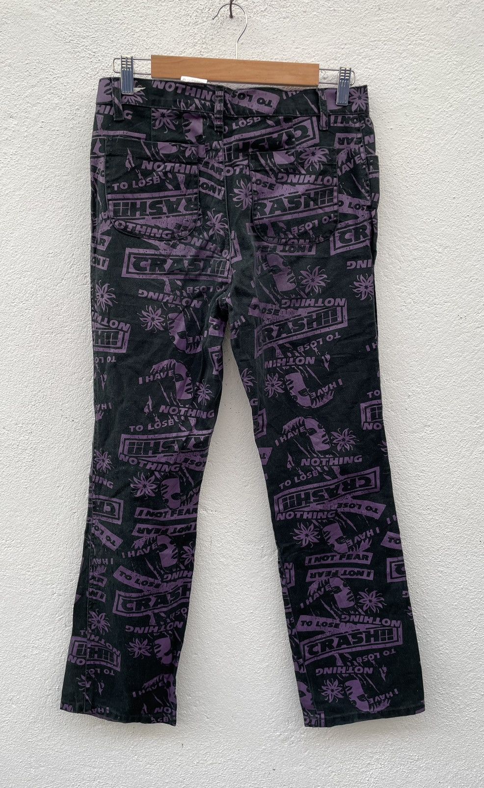 If Six Was Nine Japanese Brand Rimsby Field Full Printed Jeans Size US 30 / EU 46 - 6 Thumbnail