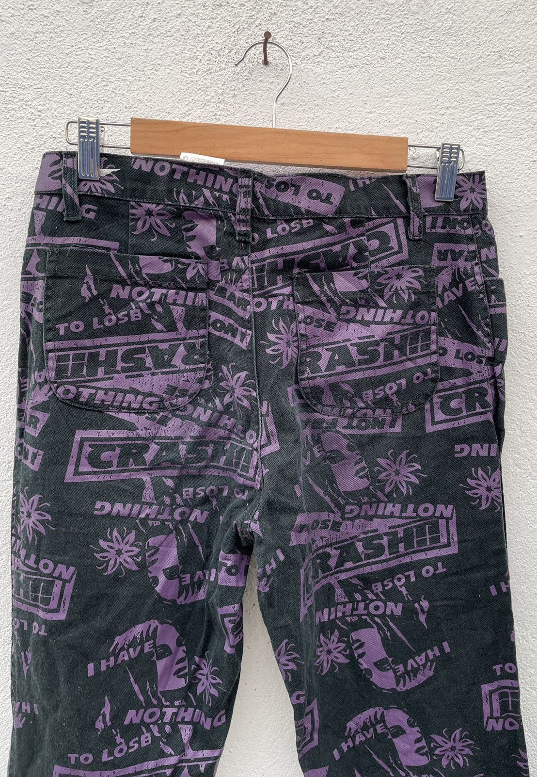 If Six Was Nine Japanese Brand Rimsby Field Full Printed Jeans Size US 30 / EU 46 - 7 Thumbnail