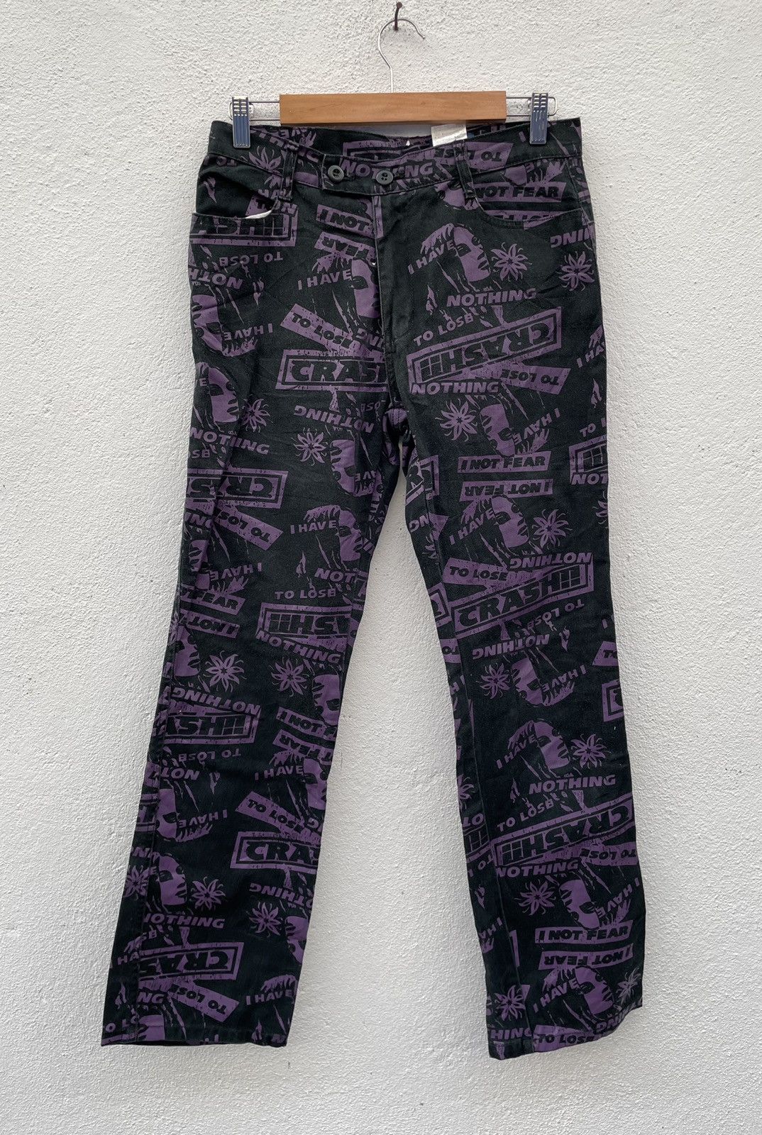 If Six Was Nine Japanese Brand Rimsby Field Full Printed Jeans Size US 30 / EU 46 - 1 Thumbnail