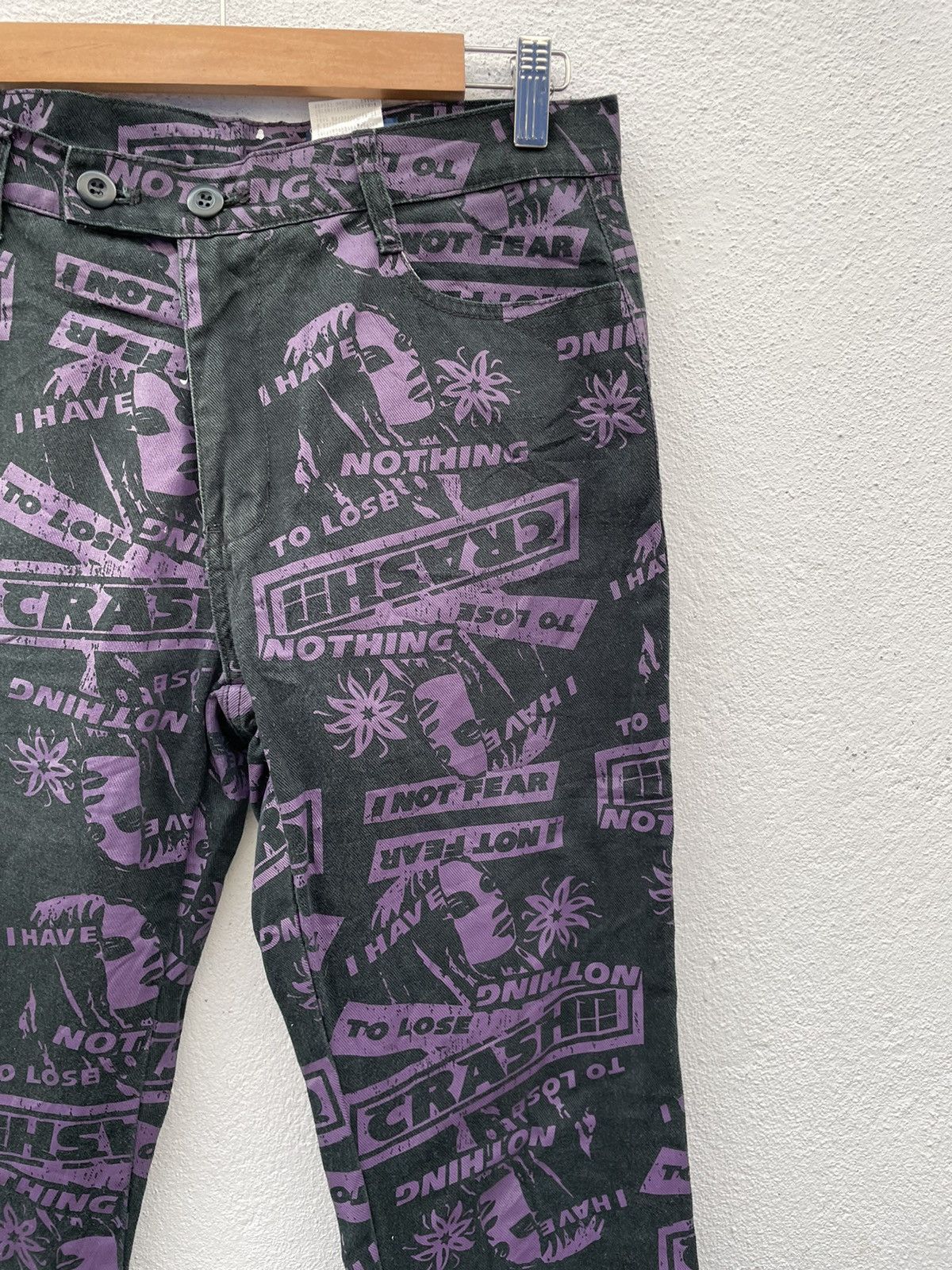If Six Was Nine Japanese Brand Rimsby Field Full Printed Jeans Size US 30 / EU 46 - 5 Thumbnail