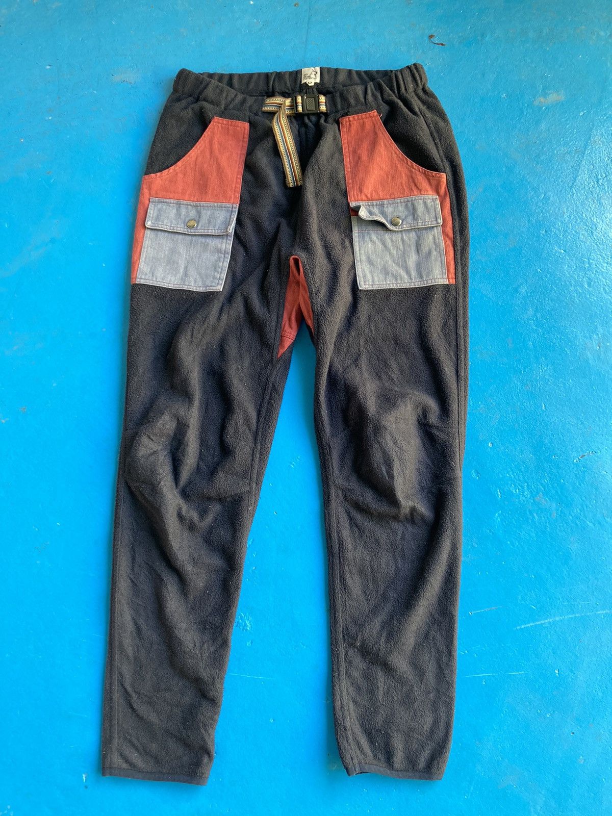 image of Go Slow Caravan Fleece Bush Pants in Blue, Men's (Size 32)