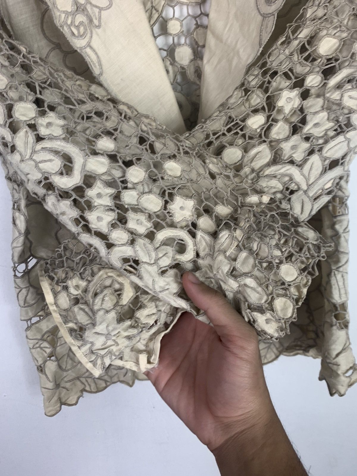 Japanese Brand × Vintage Vintage japanese brand Floral Lace Jacket Size S / US 4 / IT 40 - 7 Thumbnail