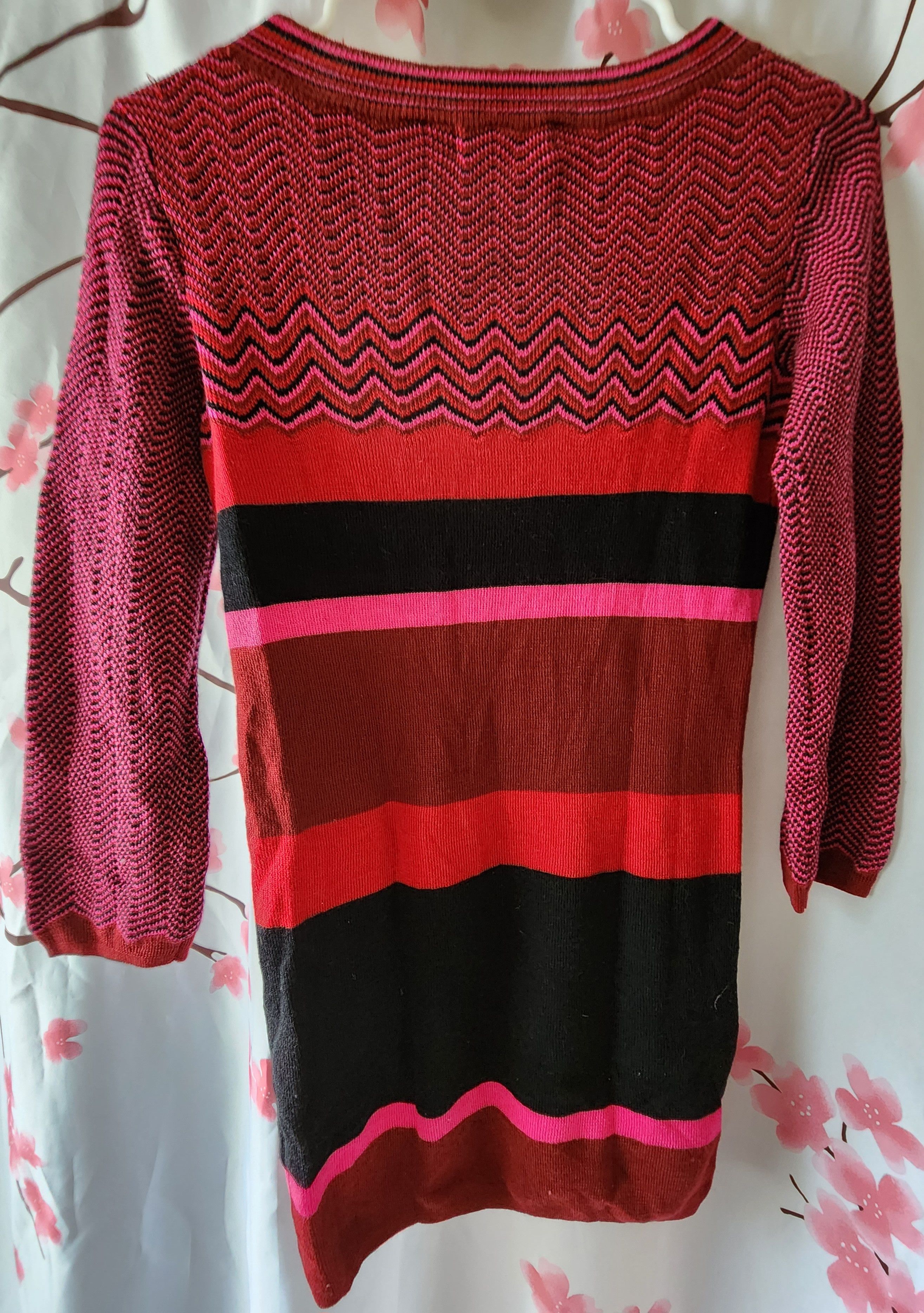 Other The Limited Sweater Dress Red Stripe Herringbone Size XS Size XS / US 0-2 / IT 36-38 - 2 Thumbnail