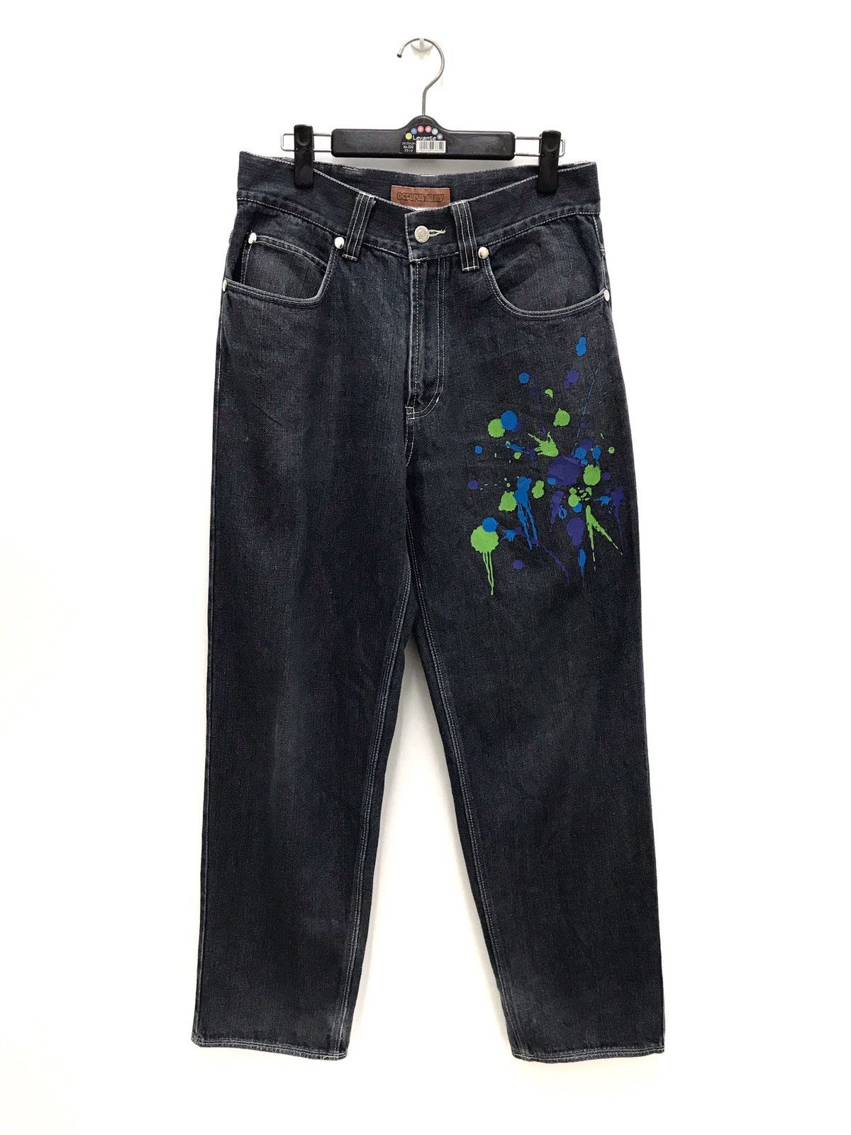 Japanese Brand Octopus Army Japan Paint Splatter Denim Jeans Size US 30 / EU 46 - 1 Thumbnail