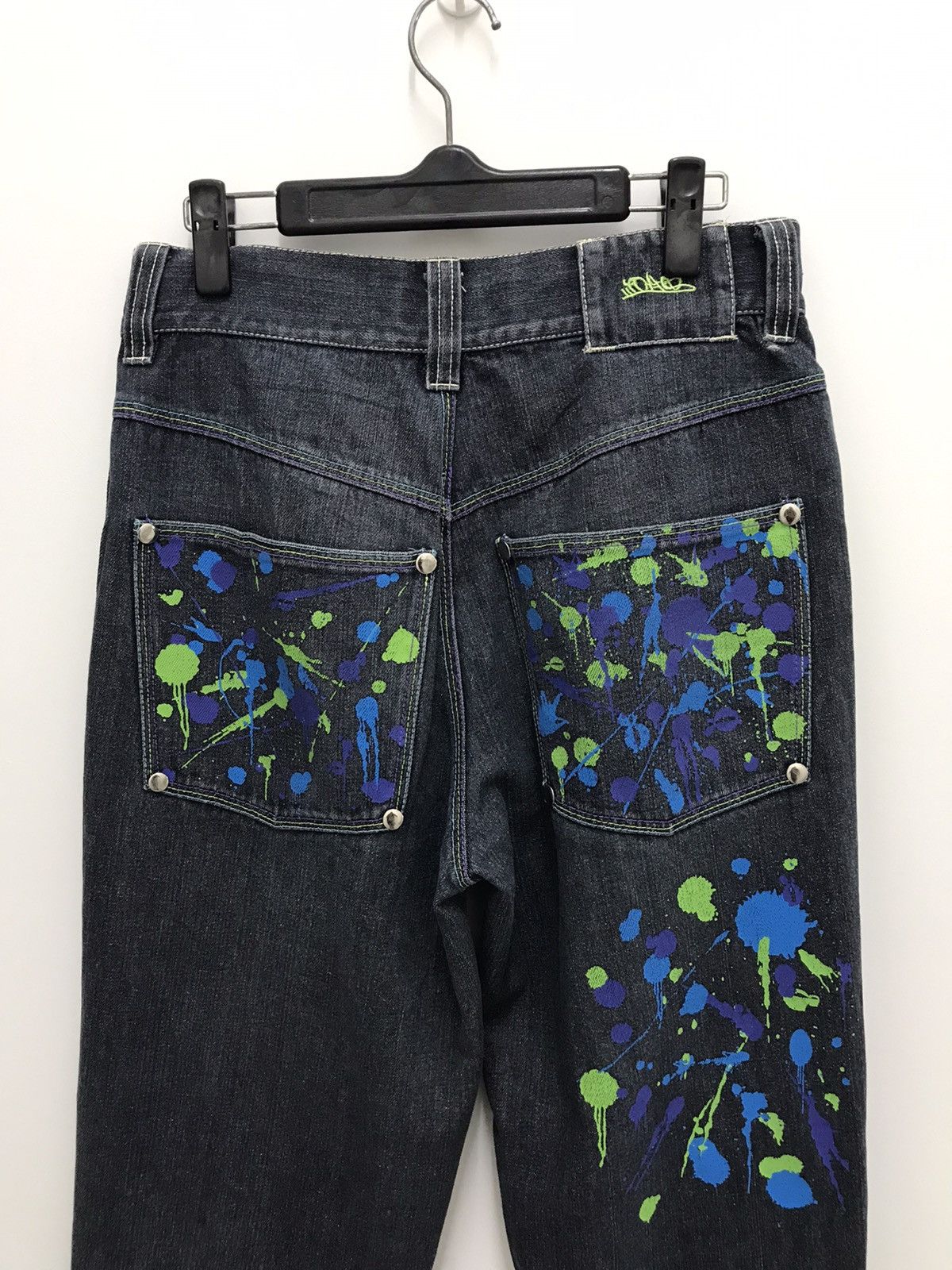 Japanese Brand Octopus Army Japan Paint Splatter Denim Jeans Size US 30 / EU 46 - 3 Thumbnail