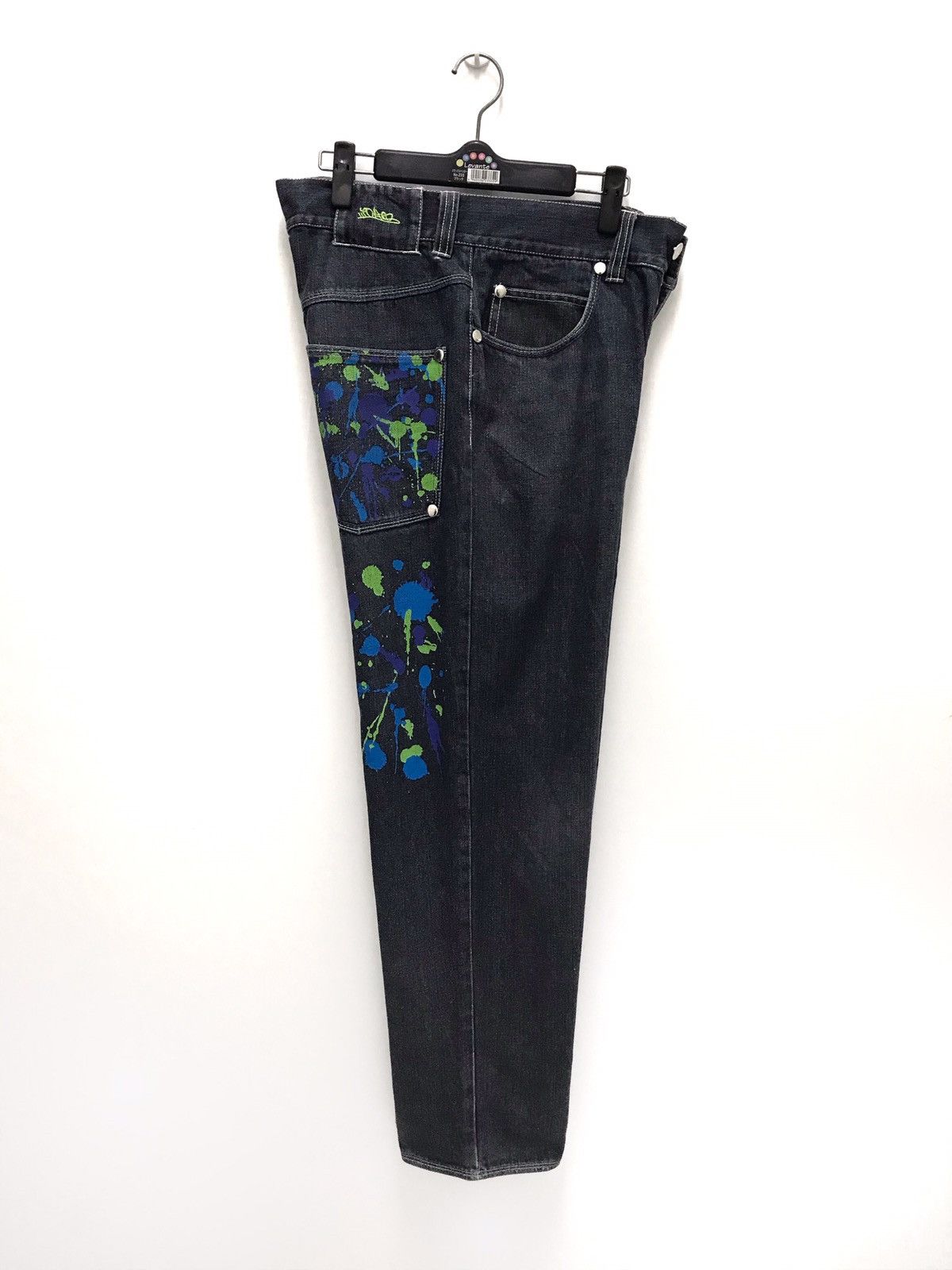 Japanese Brand Octopus Army Japan Paint Splatter Denim Jeans Size US 30 / EU 46 - 2 Thumbnail