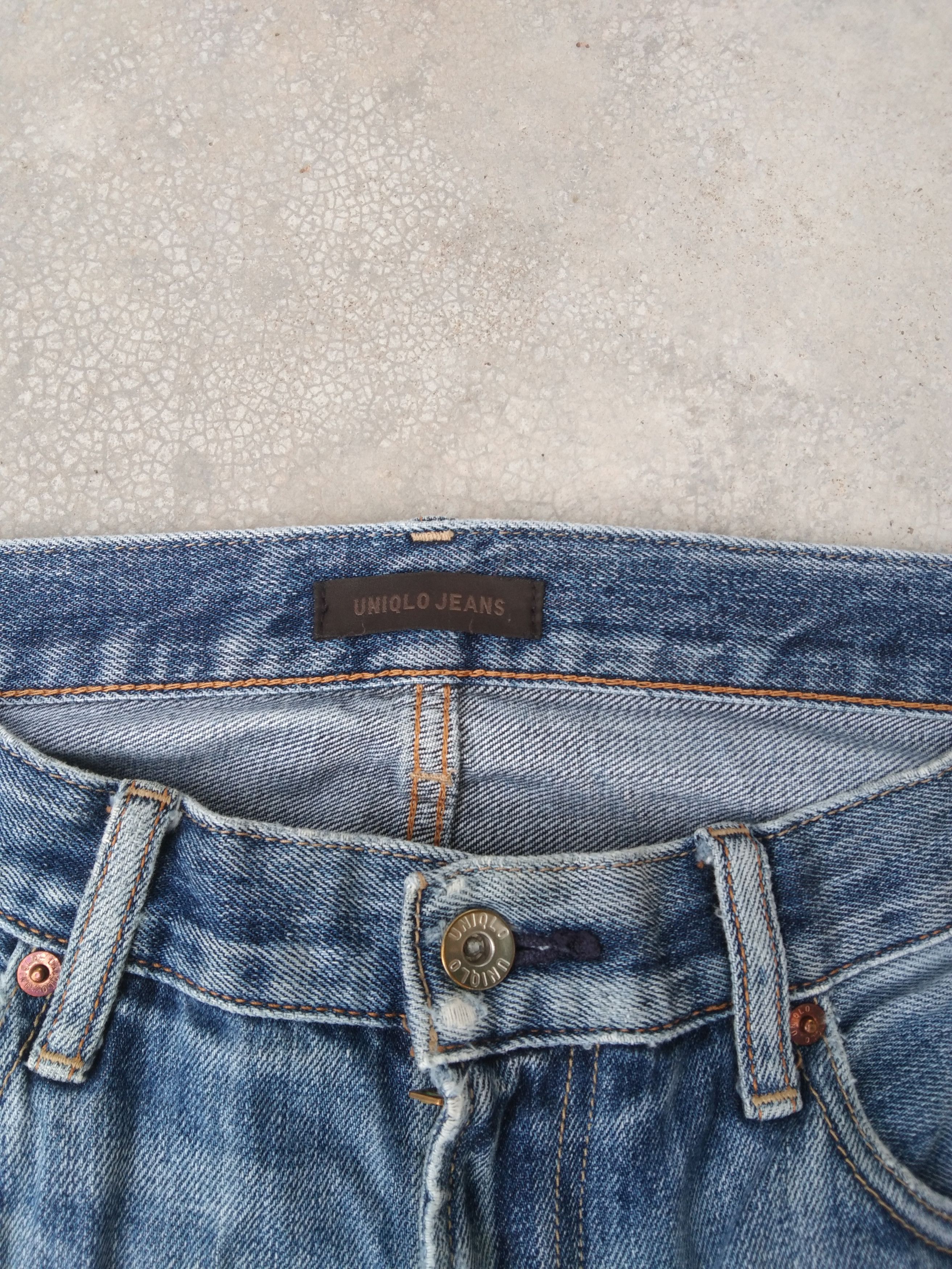 Japanese Brand Vintage Japanese Uniqlo Distressed Jeans 32x32 Size US 32 / EU 48 - 7 Thumbnail