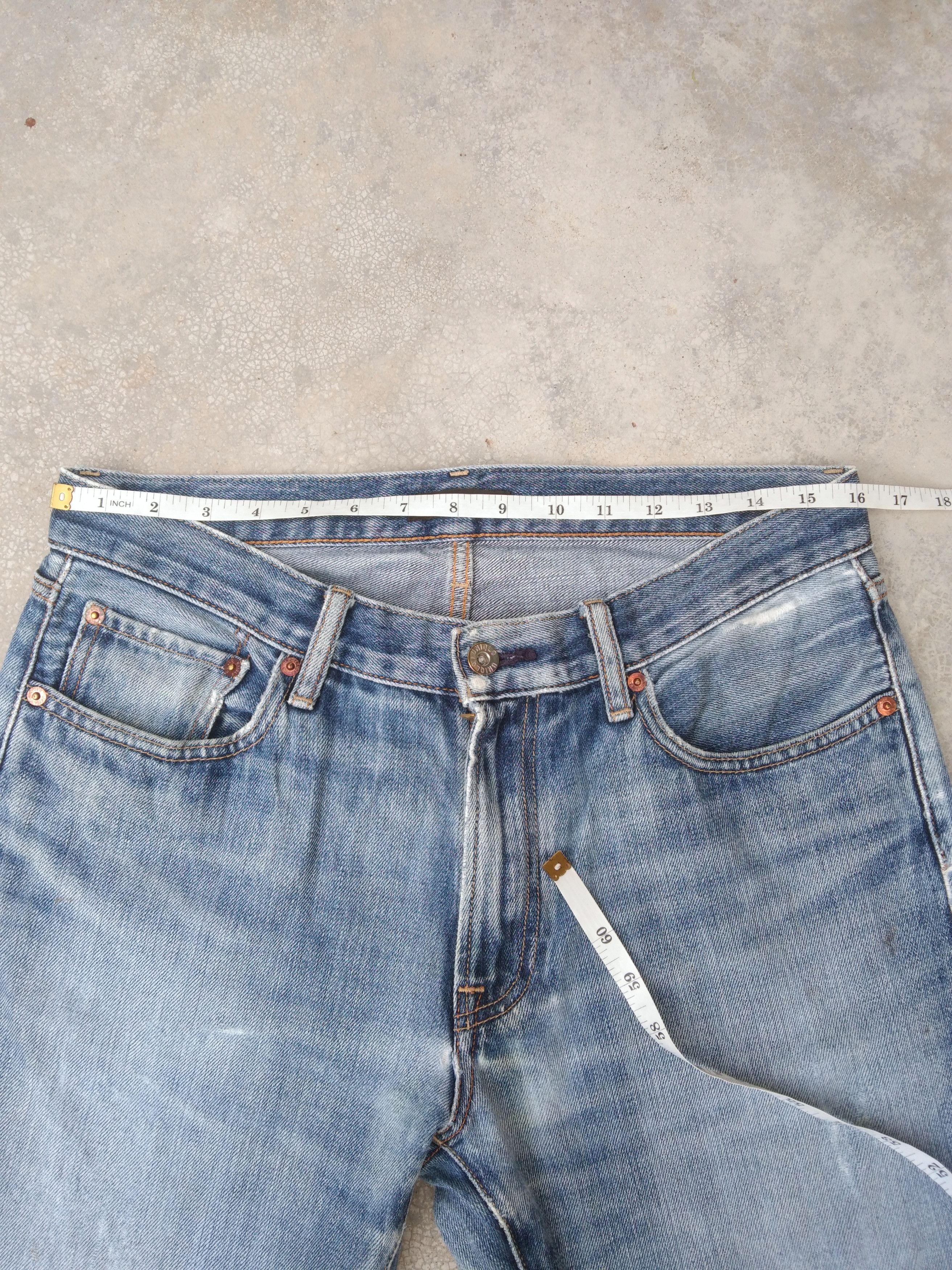 Japanese Brand Vintage Japanese Uniqlo Distressed Jeans 32x32 Size US 32 / EU 48 - 5 Thumbnail