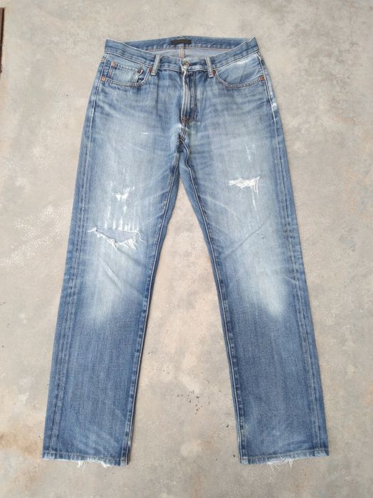 Uniqlo Vintage Uniqlo Distressed Jeans 32x32 | Grailed