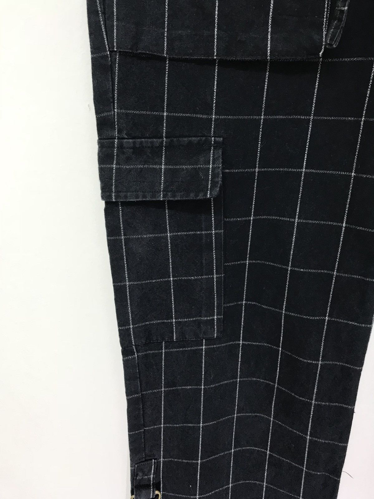 Japanese Brand Magazinrack Tartan Plaid Cargo Pant Cropped Style Regular Size US 31 - 5 Thumbnail