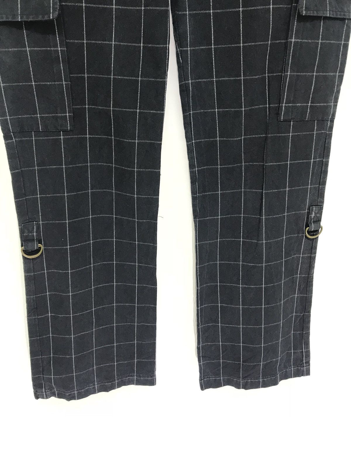 Japanese Brand Magazinrack Tartan Plaid Cargo Pant Cropped Style Regular Size US 31 - 3 Thumbnail