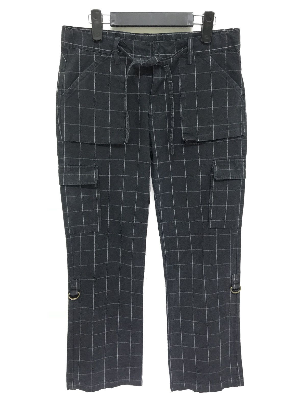 Japanese Brand Magazinrack Tartan Plaid Cargo Pant Cropped Style Regular Size US 31 - 2 Thumbnail