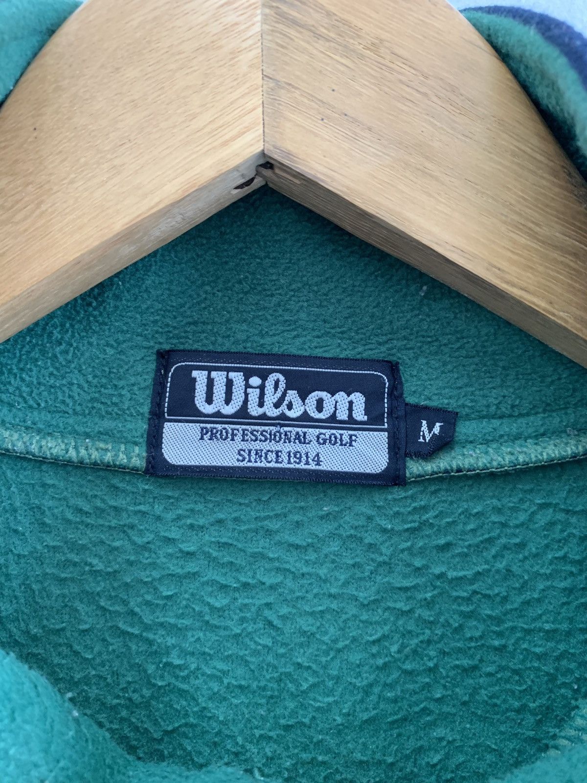 Designer × Japanese Brand × Sports Specialties Vintage Wilson Pullover Fleece Sweaters Size US L / EU 52-54 / 3 - 4 Thumbnail