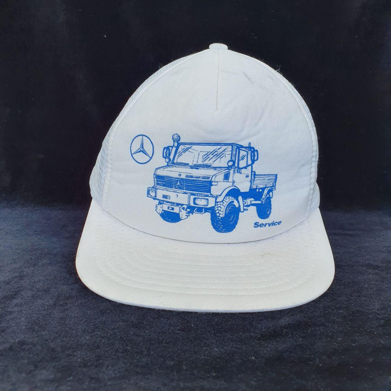 Mercedes-Benz × Vintage 80s Vintage Mercedes Truck Service Worker Cap Size ONE SIZE - 1 Thumbnail