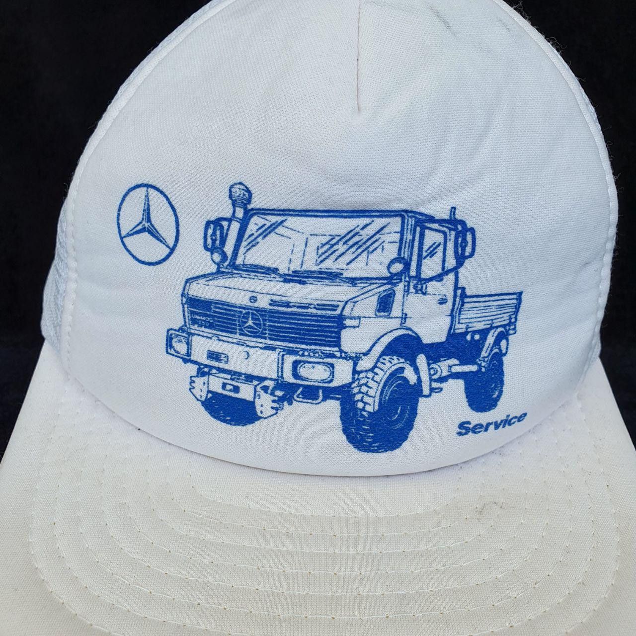 Mercedes-Benz × Vintage 80s Vintage Mercedes Truck Service Worker Cap Size ONE SIZE - 2 Thumbnail