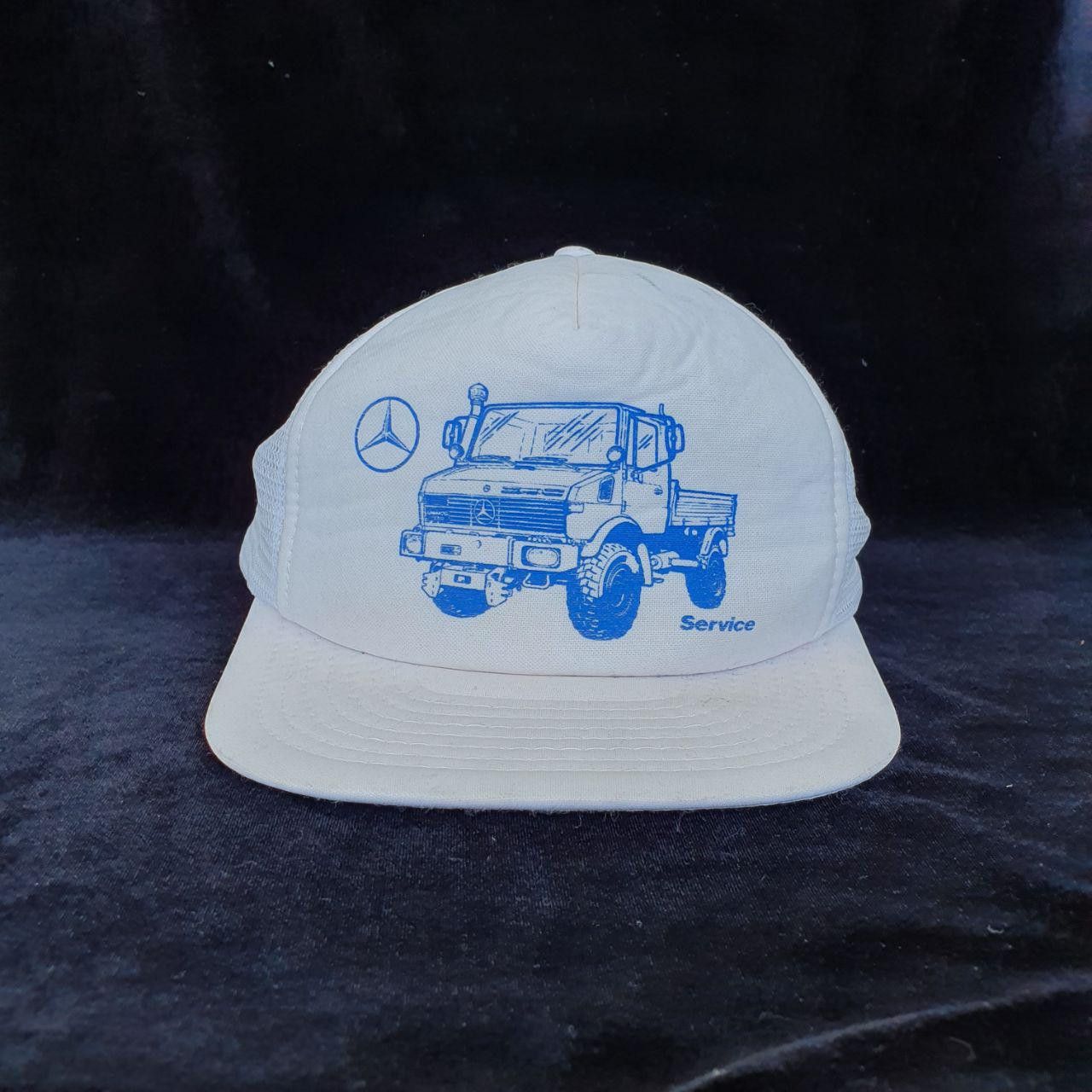 Mercedes-Benz × Vintage 80s Vintage Mercedes Truck Service Worker Cap Size ONE SIZE - 7 Thumbnail