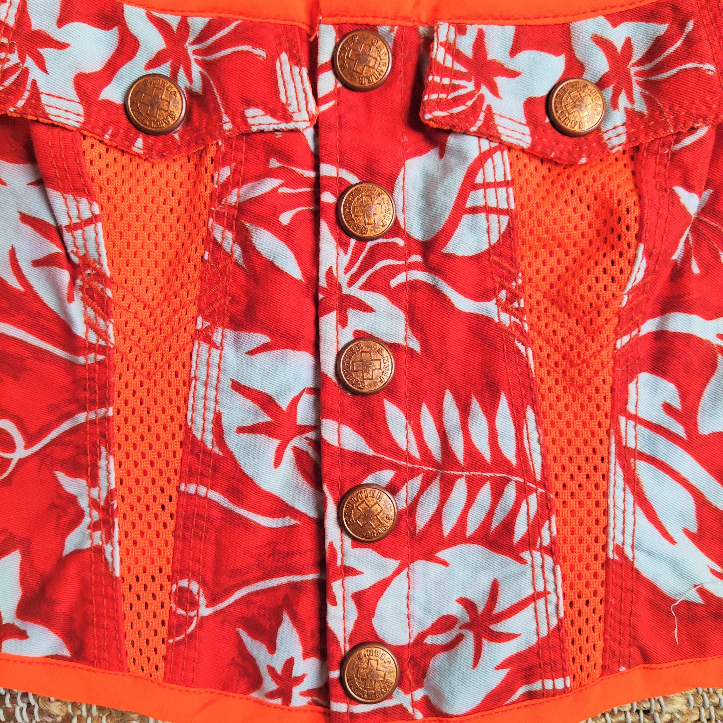 Jean Paul Gaultier Jean Paul Gaultier Tropical Vintage Corset Net Top Shirt Size US M / EU 48-50 / 2 - 3 Thumbnail