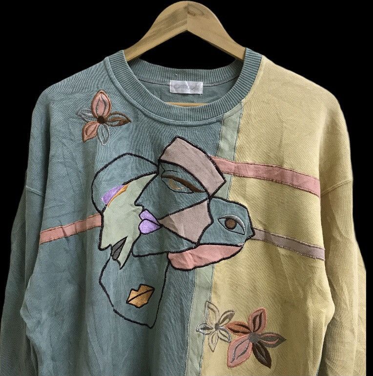 Other Vintage art nice design multicolour sweatshirt Size US L / EU 52-54 / 3 - 3 Thumbnail