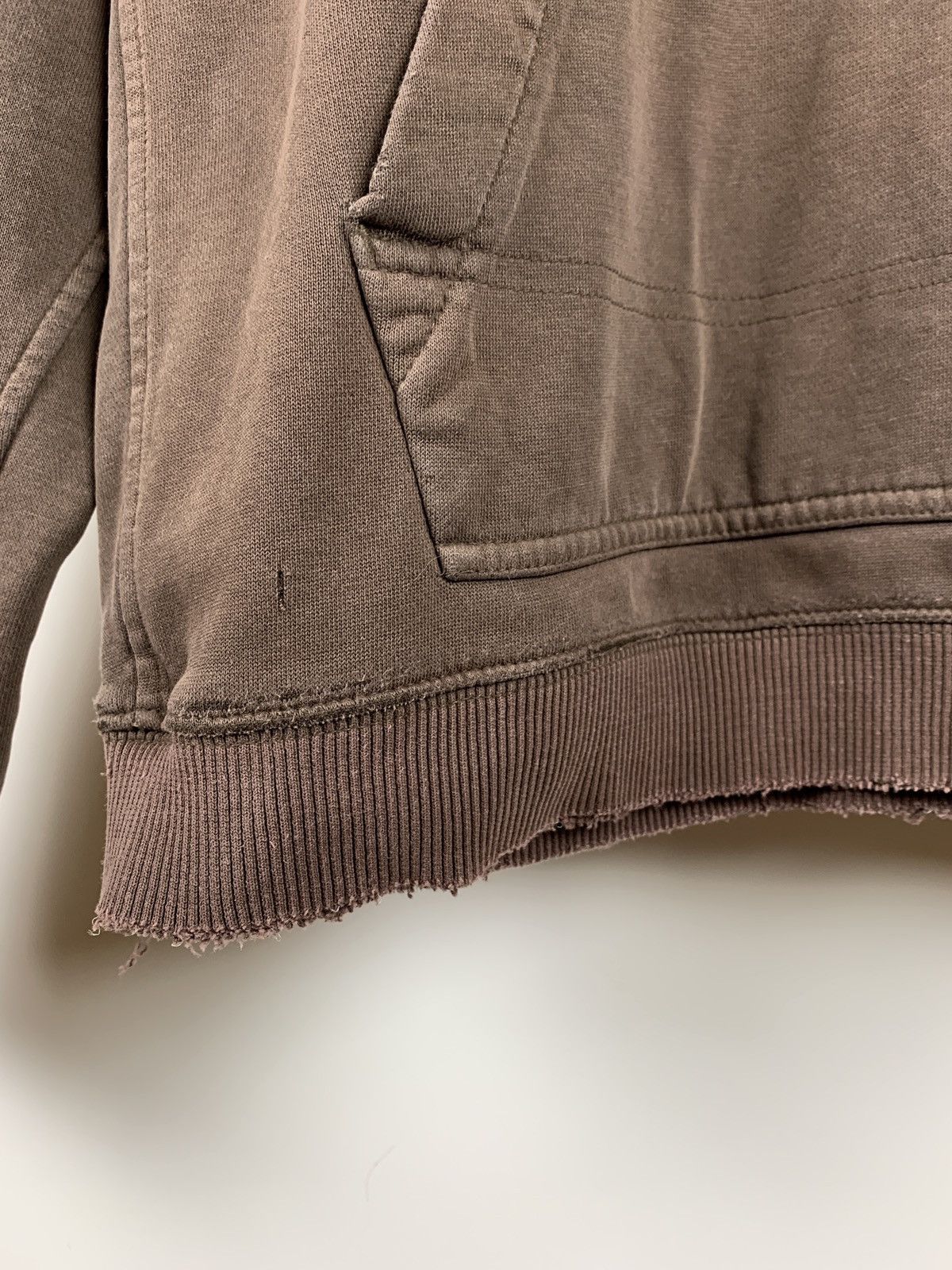 Nike Vintage Nike Big Logo Very Distressed Brown Hoodie Size US S / EU 44-46 / 1 - 8 Thumbnail