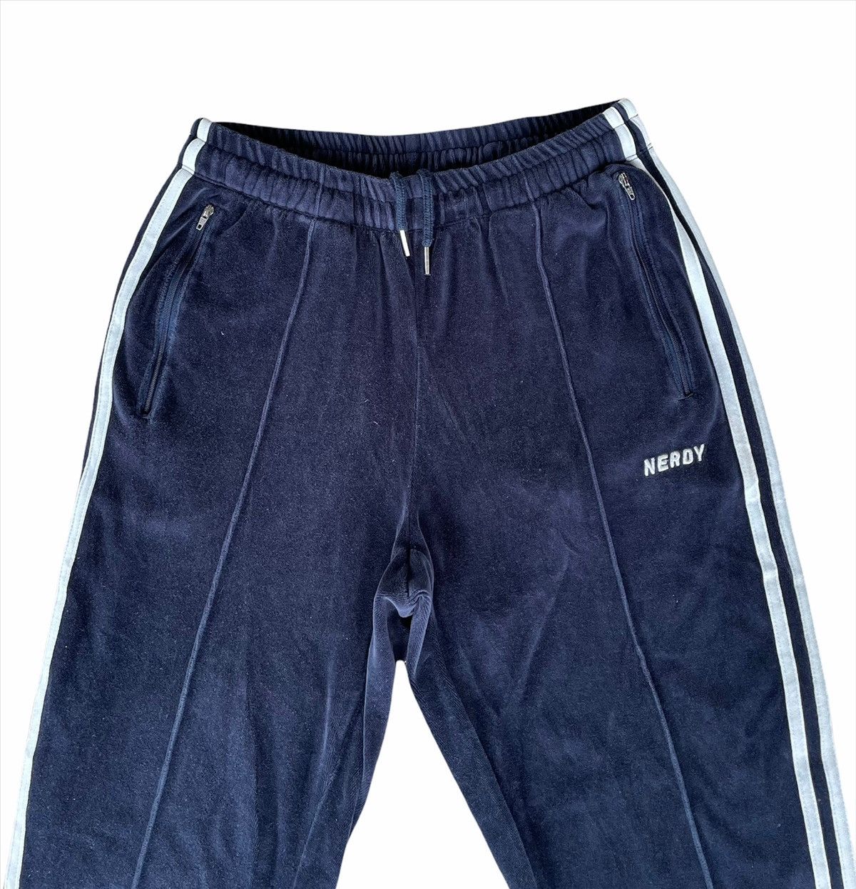 NERDY Japanese Brand Nerdy Velvet Track Pants Size US 31 - 3 Thumbnail