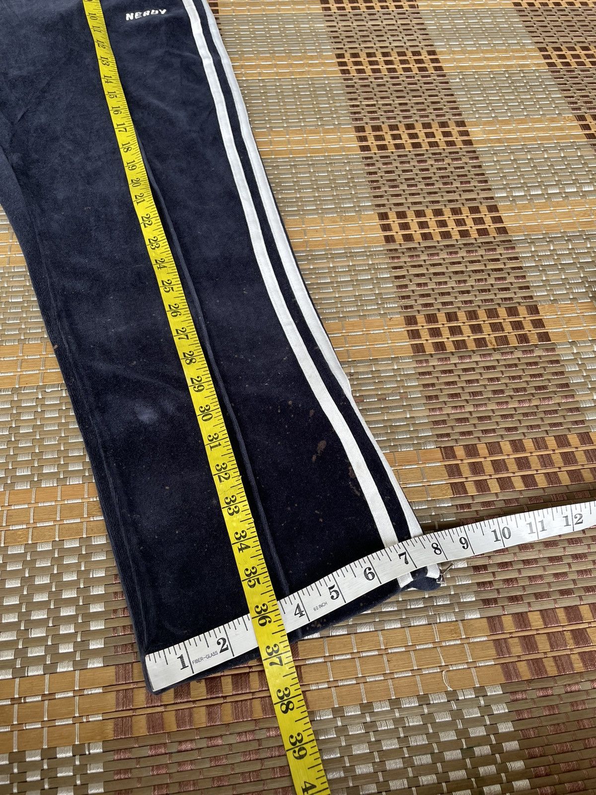 NERDY Japanese Brand Nerdy Velvet Track Pants Size US 31 - 13 Thumbnail