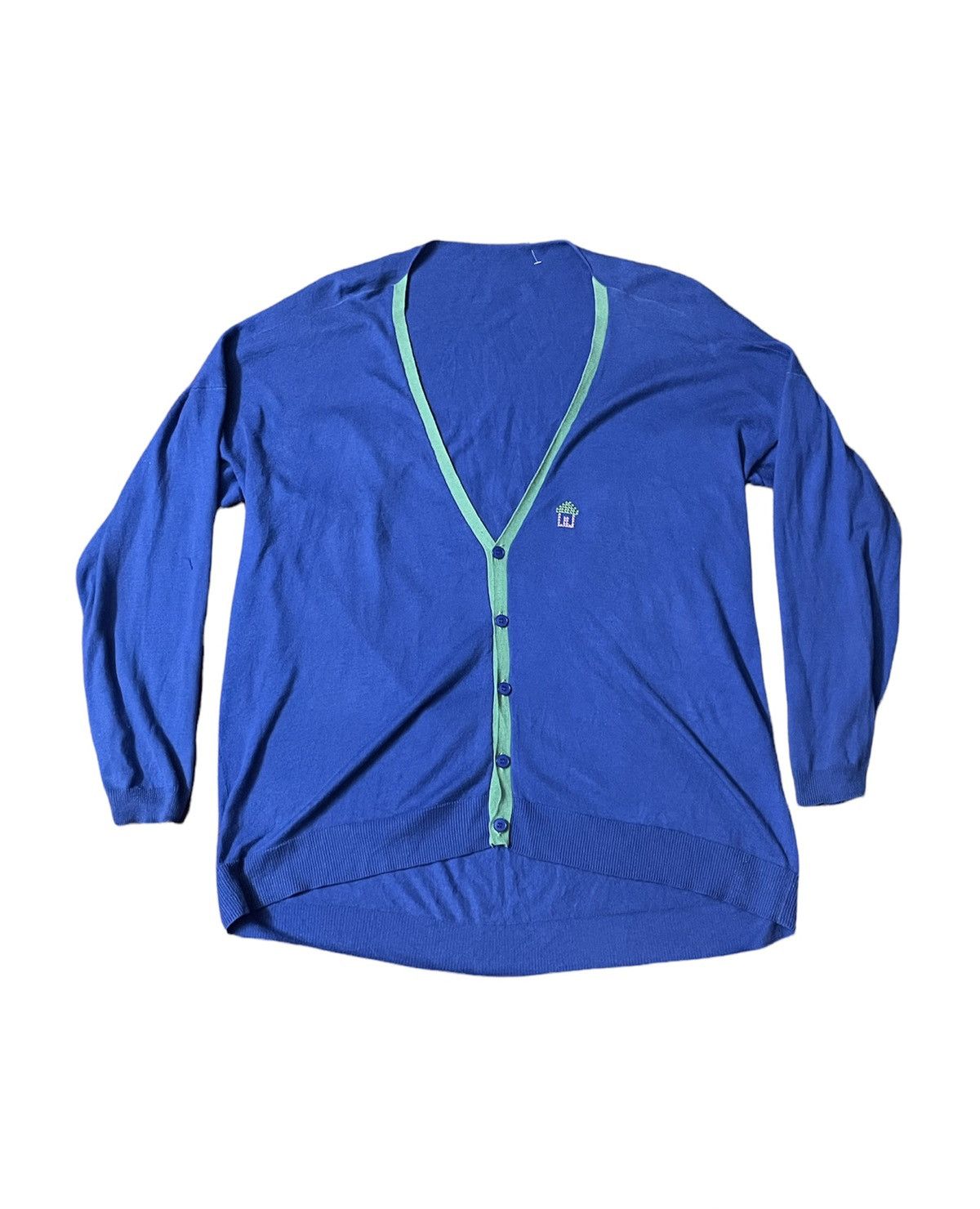 image of Issey Miyake x Ne Net Ne-Net Cardigan in Blue, Men's (Size Medium)