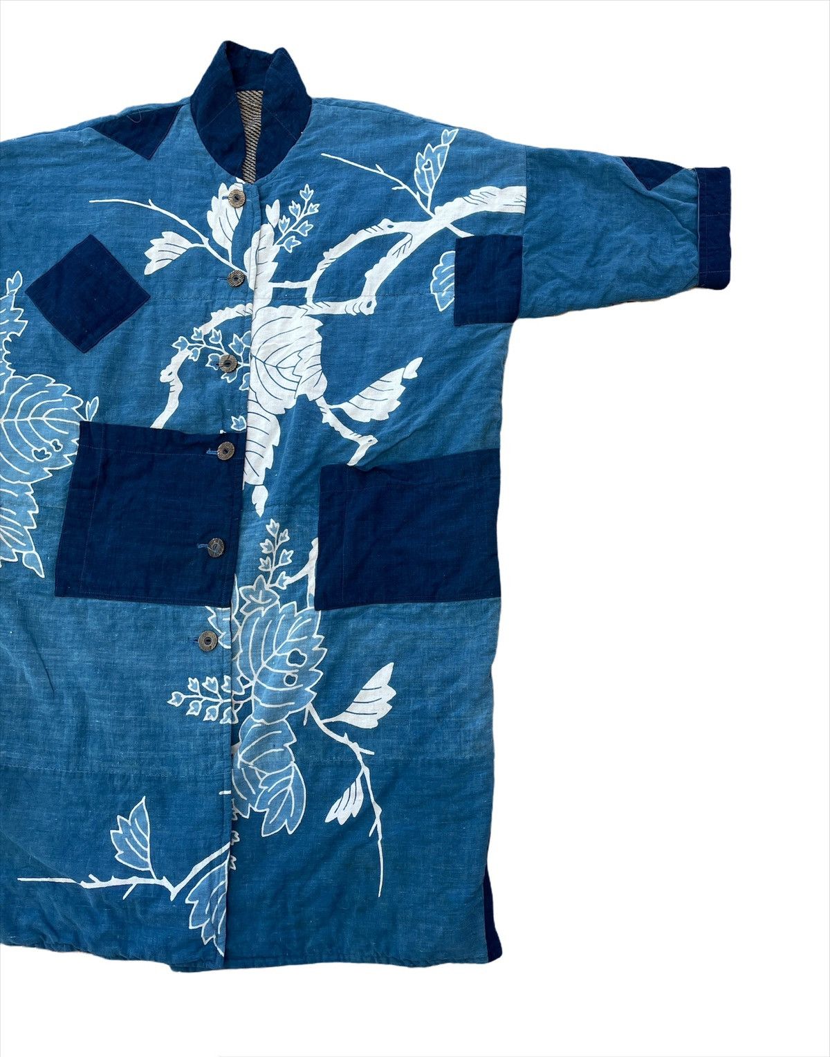 Vintage Vintage Japanese Indigo Phoenix Design Patchwork Boro Kimono Size US L / EU 52-54 / 3 - 7 Thumbnail