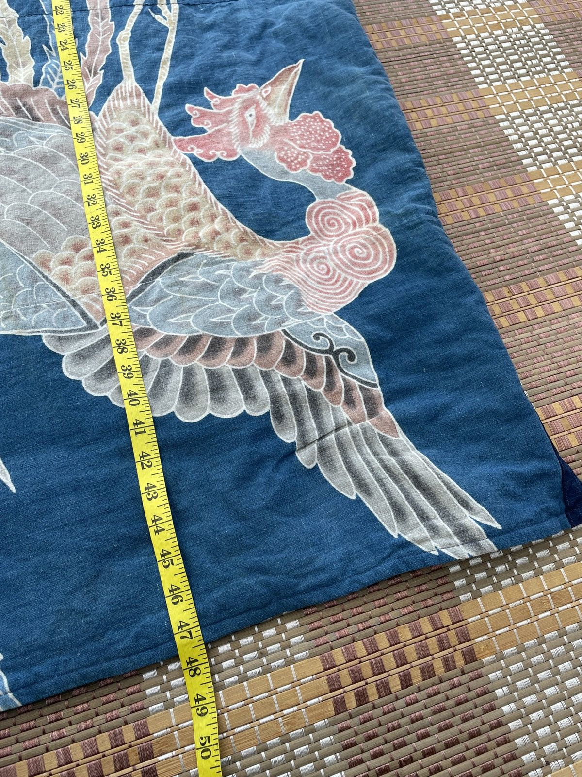 Vintage Vintage Japanese Indigo Phoenix Design Patchwork Boro Kimono Size US L / EU 52-54 / 3 - 15 Thumbnail
