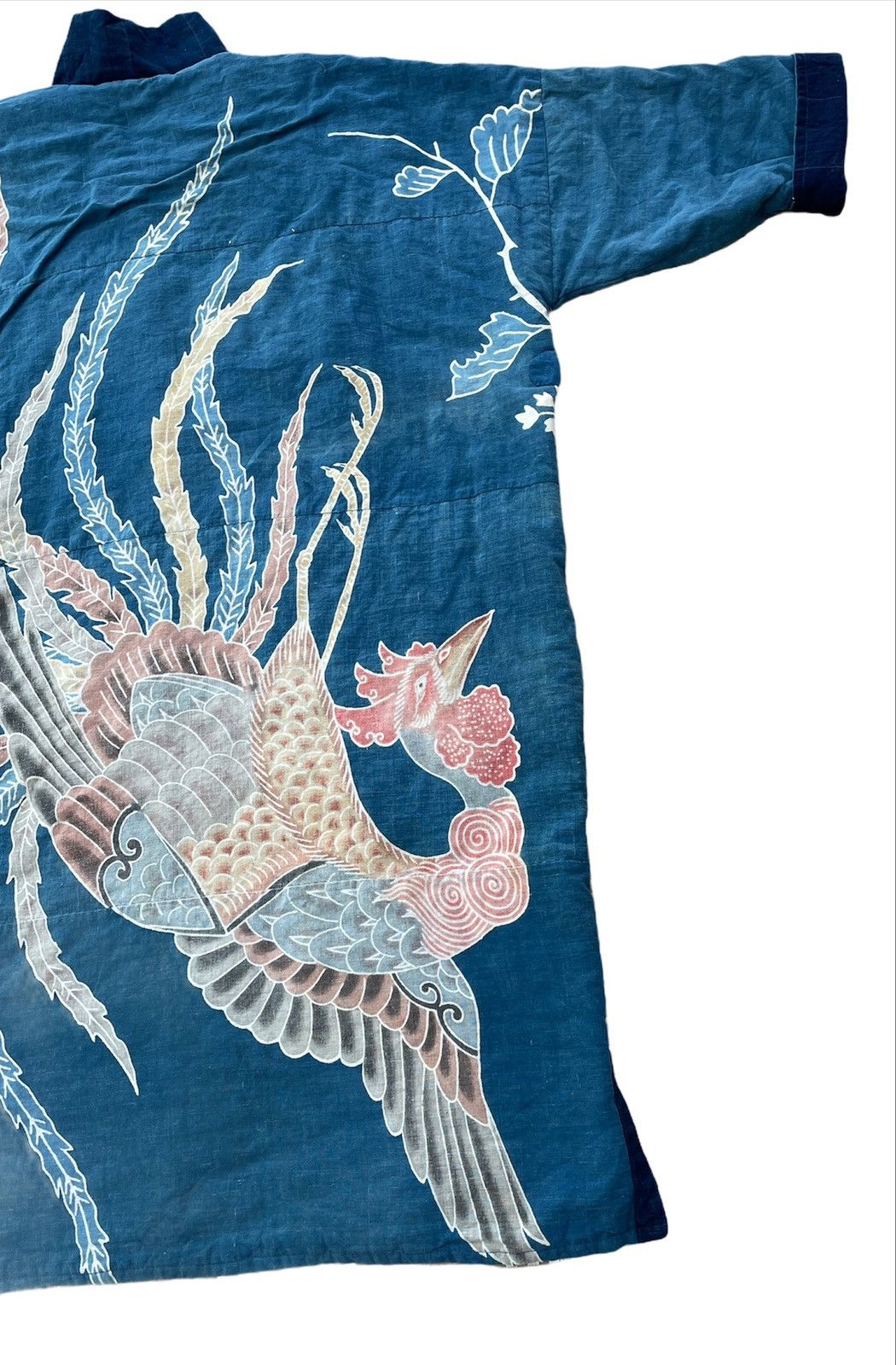 Vintage Vintage Japanese Indigo Phoenix Design Patchwork Boro Kimono Size US L / EU 52-54 / 3 - 12 Thumbnail