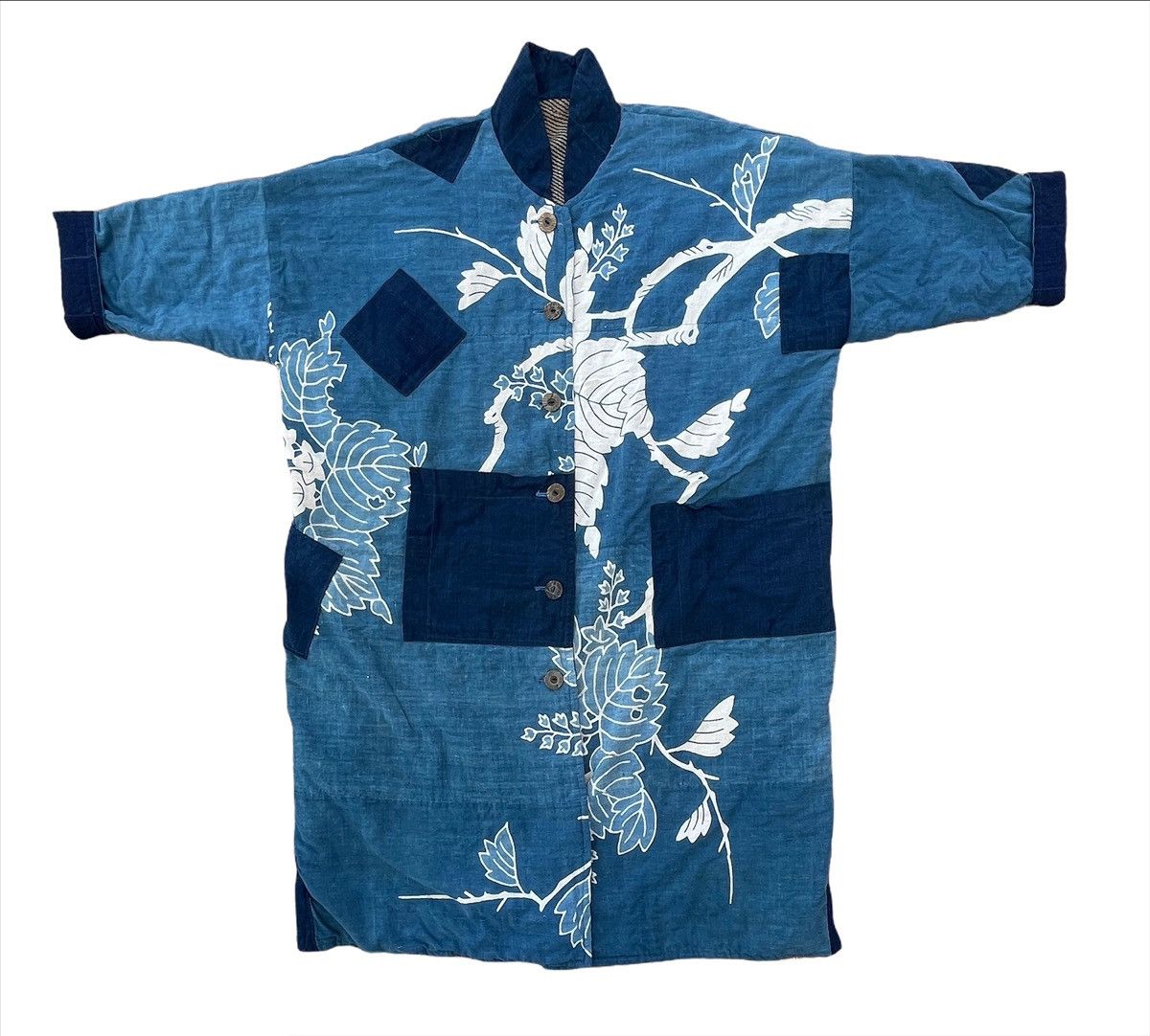 Vintage Vintage Japanese Indigo Phoenix Design Patchwork Boro Kimono Size US L / EU 52-54 / 3 - 6 Thumbnail