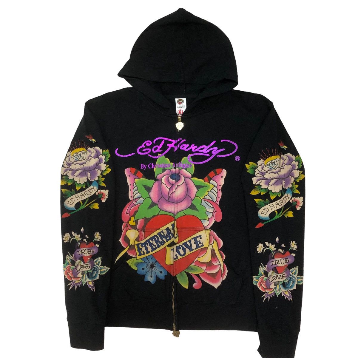 image of By Christian Audigier Ipper Hodie Kids in Black (Size Small)