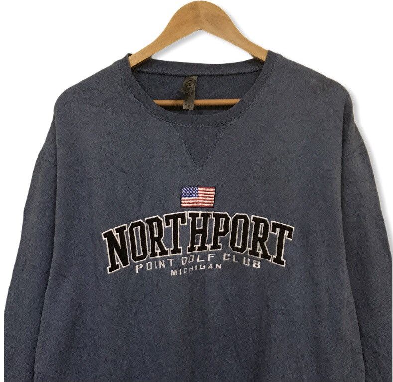 Other Northport michigan embroidery logo crewneck sweatshirt Size US L / EU 52-54 / 3 - 2 Thumbnail