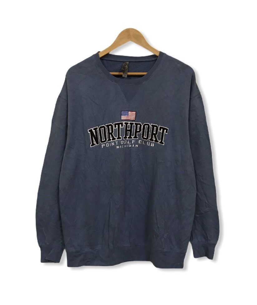 Other Northport michigan embroidery logo crewneck sweatshirt Size US L / EU 52-54 / 3 - 1 Thumbnail