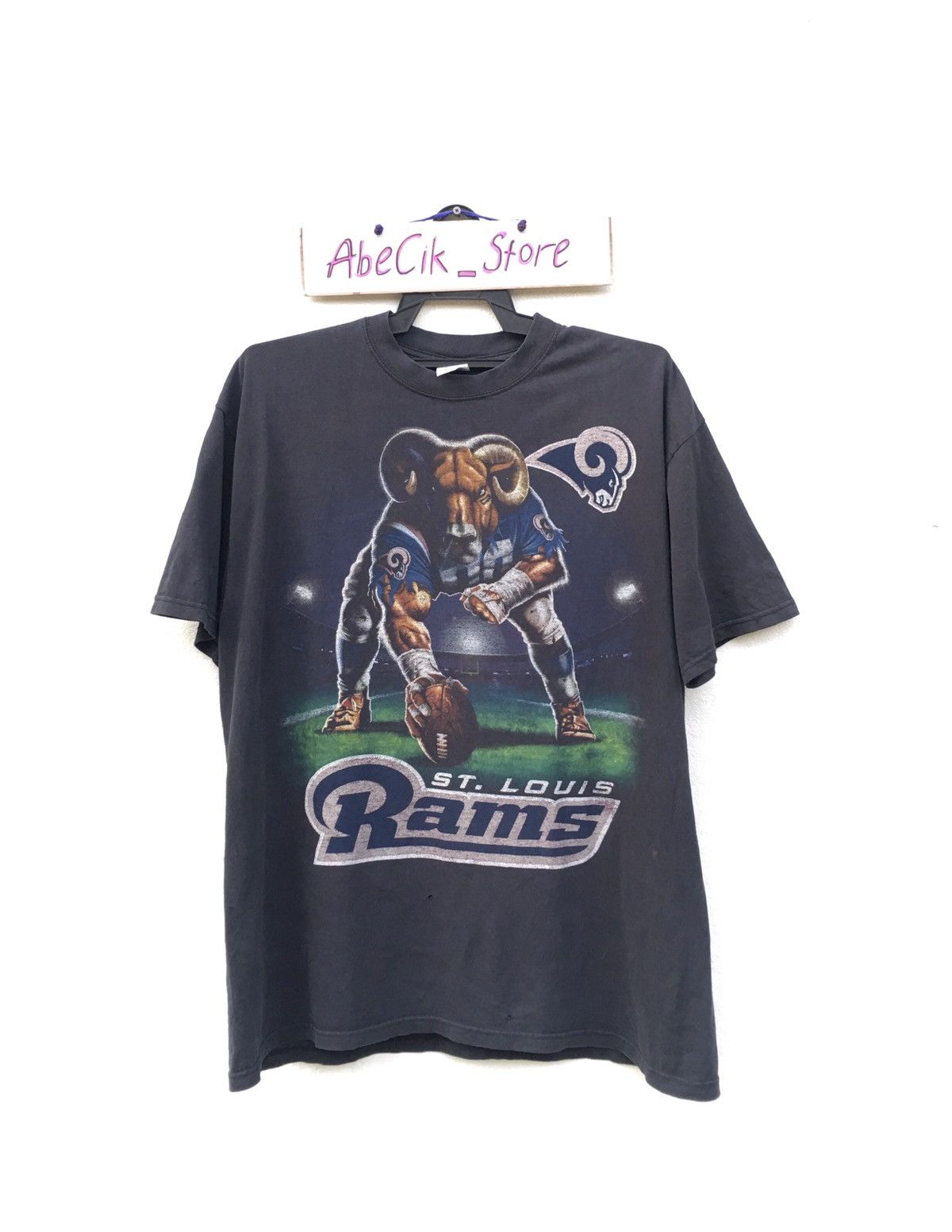 NFL × Vintage Vintage NFL St. Louis Rams T-Shirt Size US XL / EU 56 / 4 - 2 Thumbnail